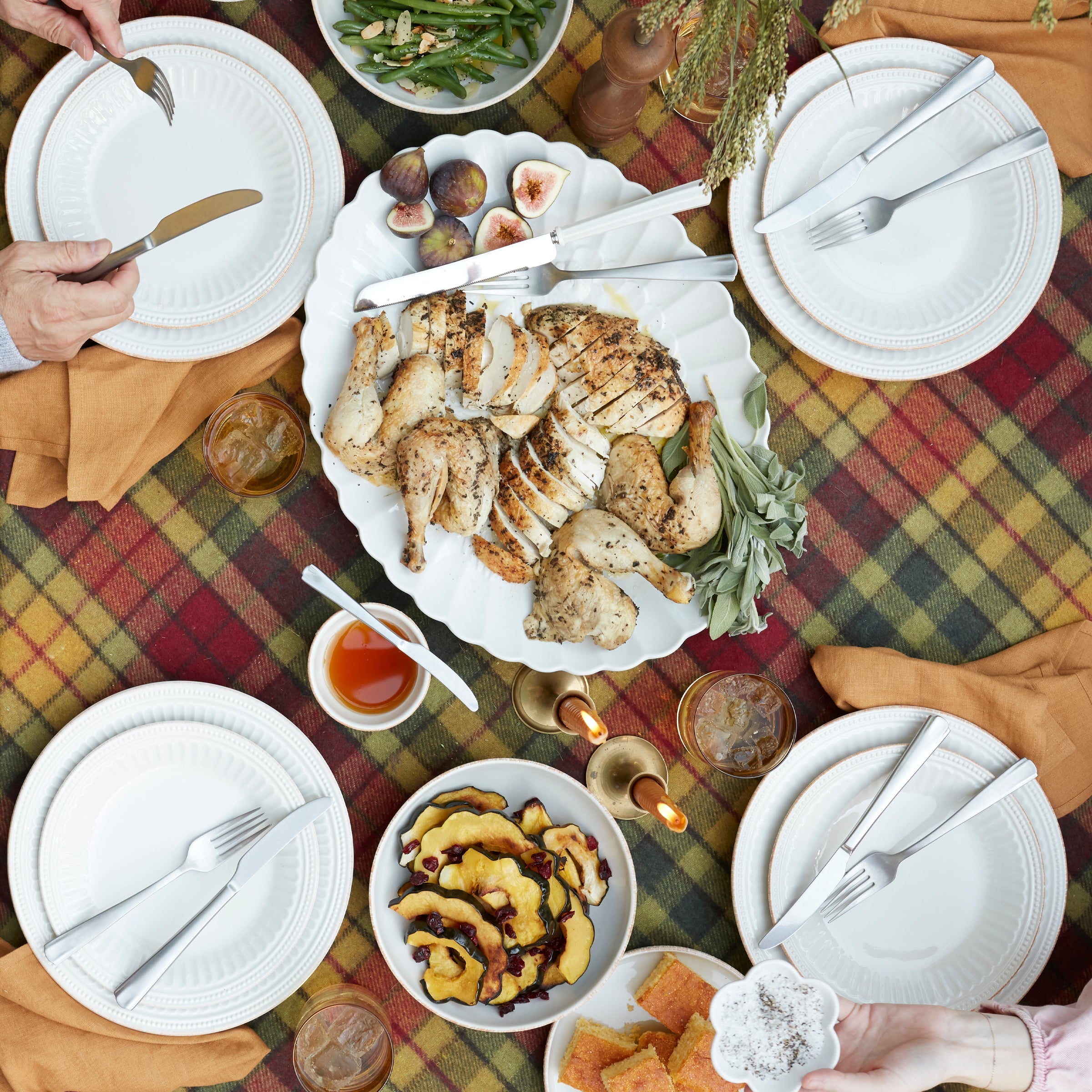 French Perle Groove 12-Piece Place Setting - Image 2