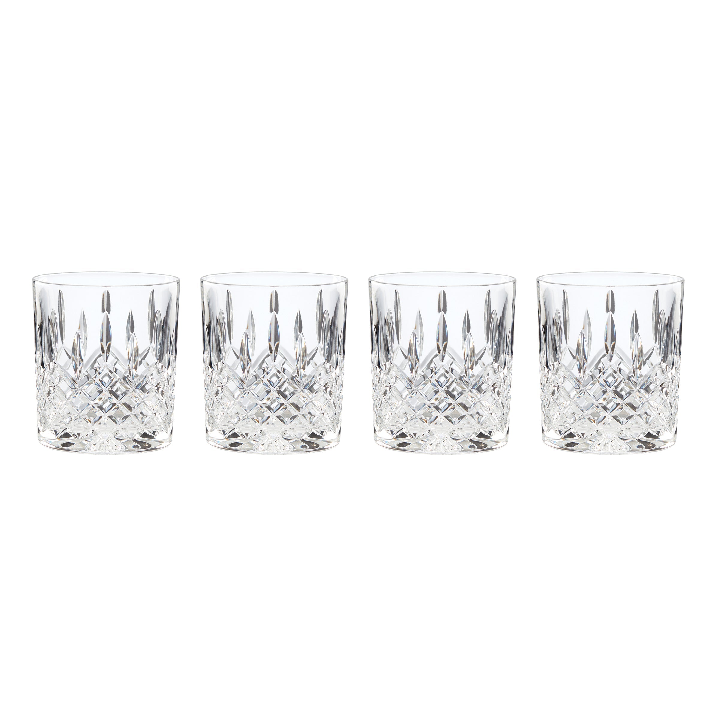 Hamilton Crystal Double Old Fashion Glasses - Set Of 4