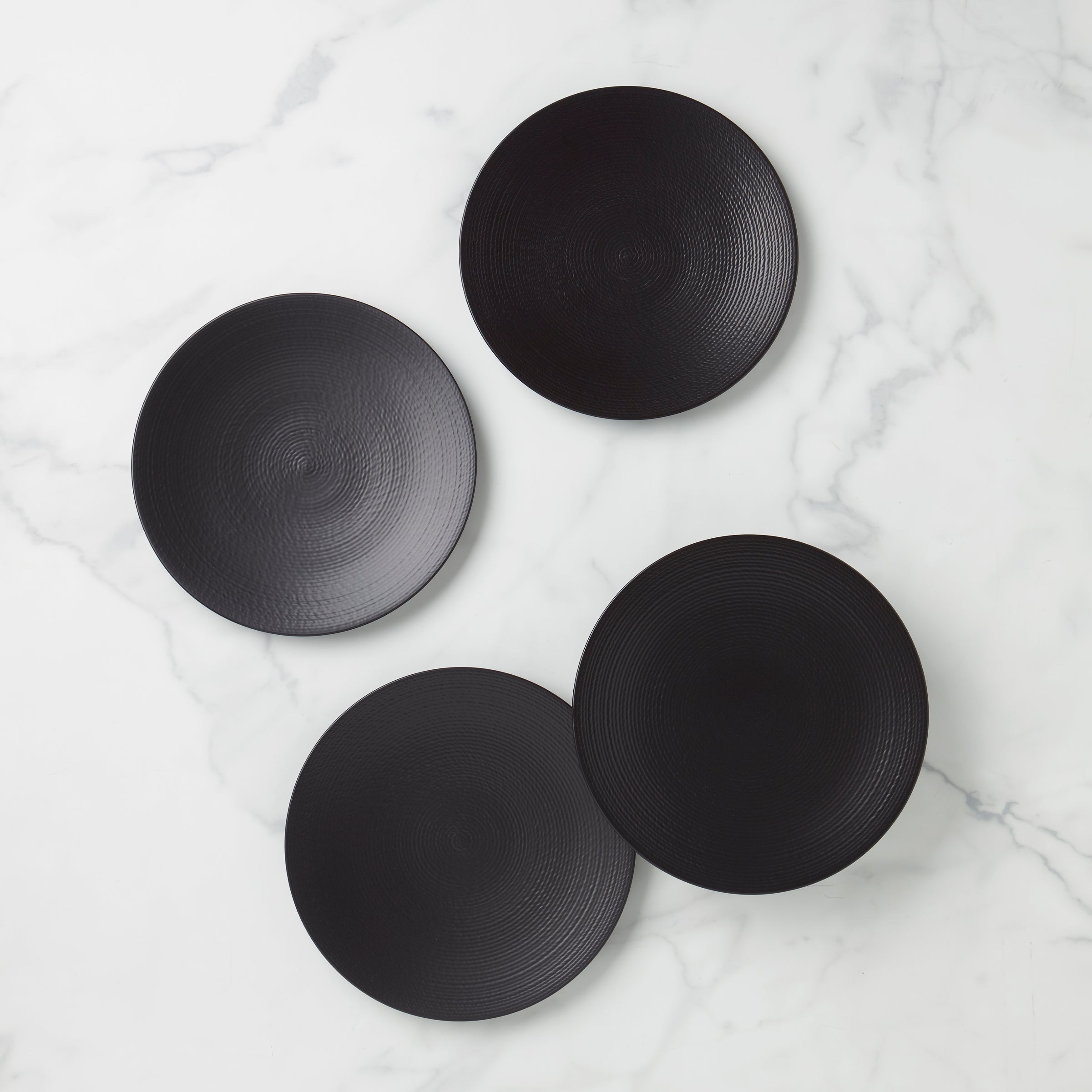 LX Collective Black Accent Plates - Set of 4