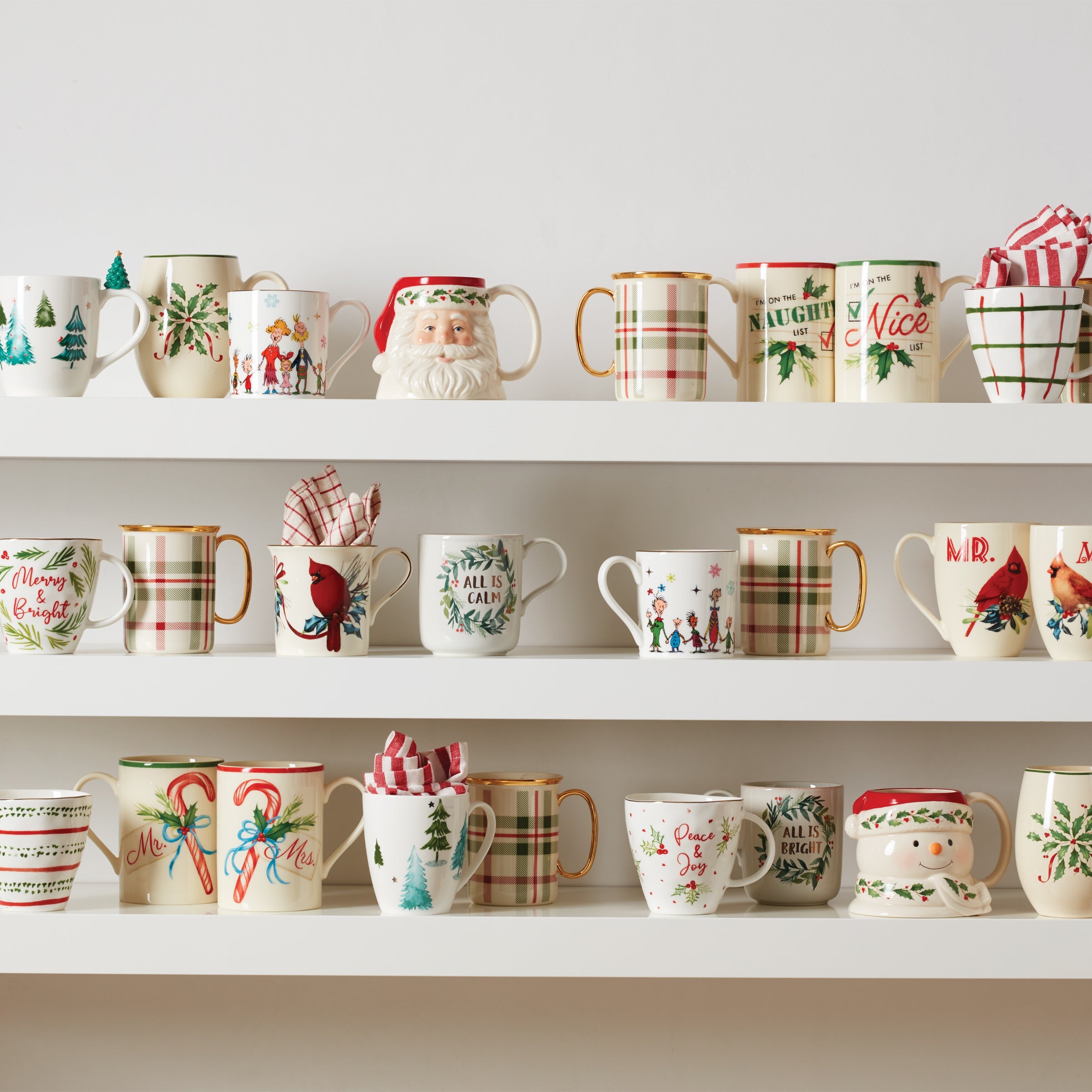 Holiday Holly Mugs - Set of 2 - Image 3