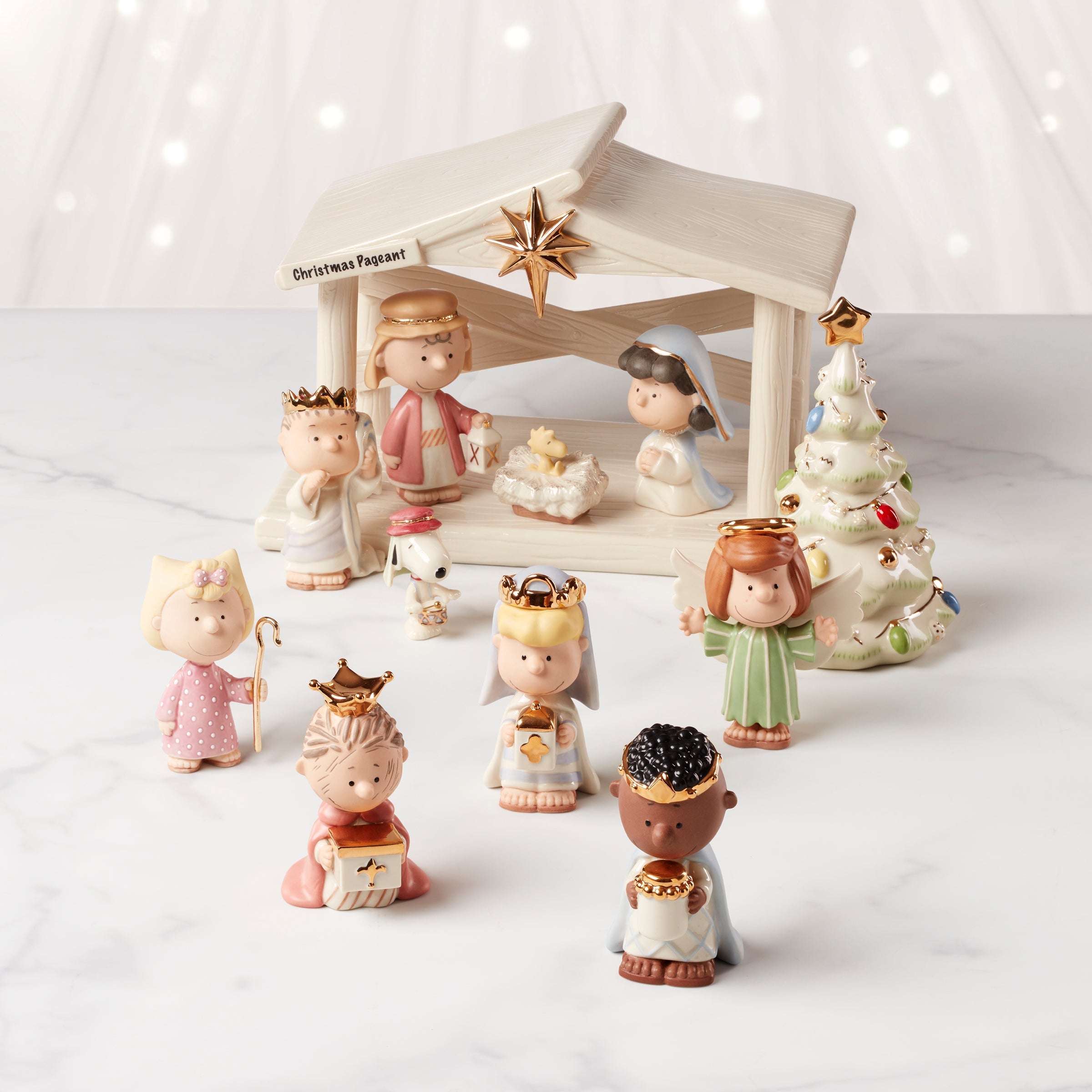 Peanuts Christmas Pageant Angel Figurine - Image 3
