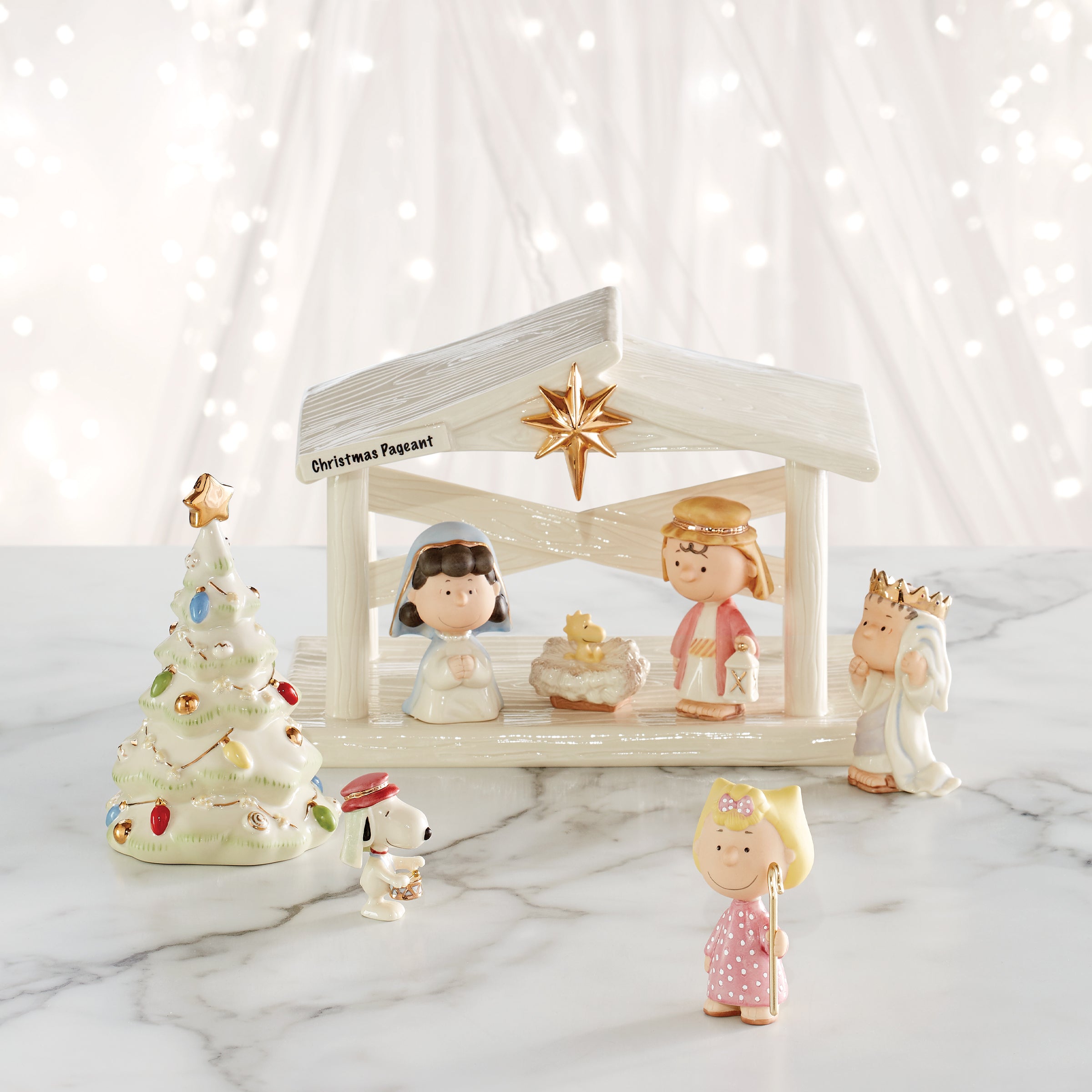Peanuts 7-Piece Christmas Pageant Figurines - Image 2