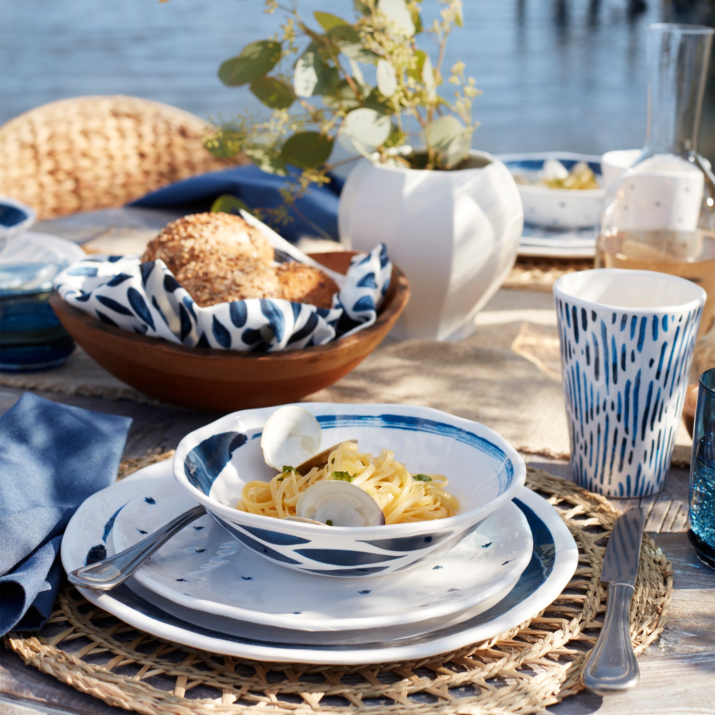 Blue Bay Melamine 20-Piece Dinnerware Set - Image 7