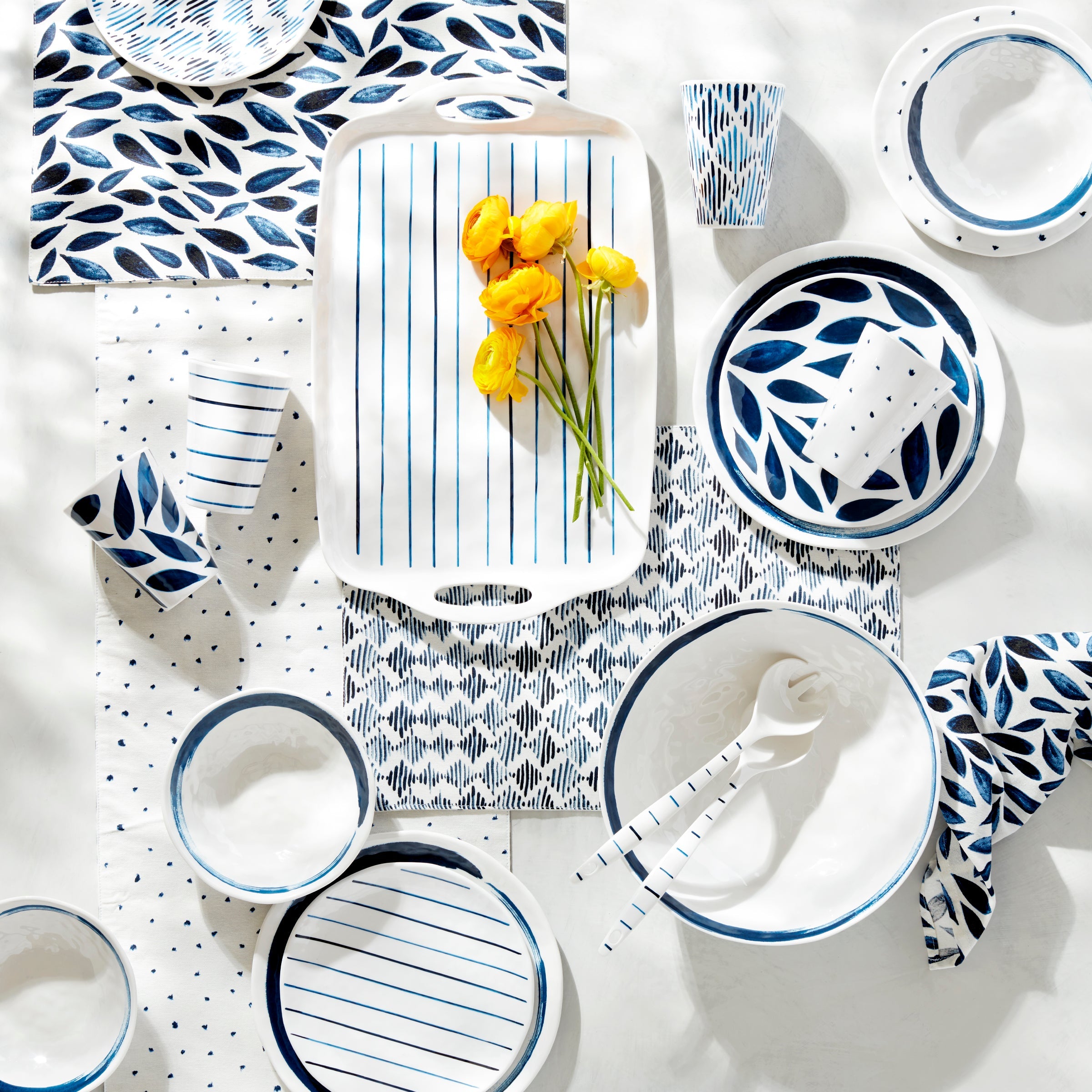 Blue Bay Melamine 20-Piece Dinnerware Set - Image 3