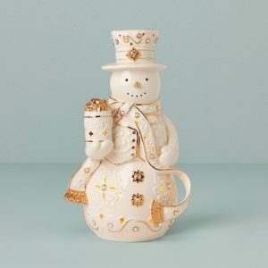 Florentine & Pearl Lit Snowman Figurine