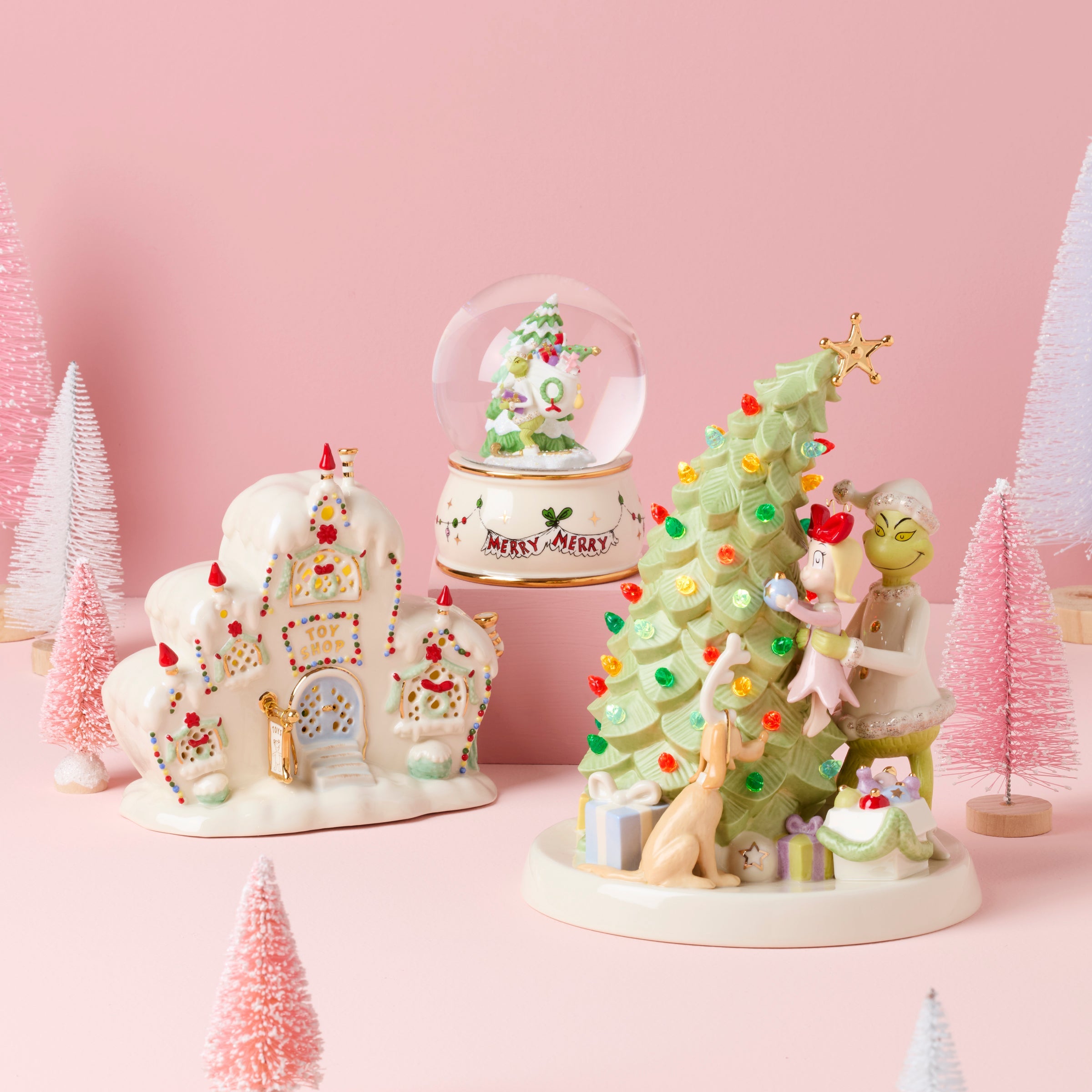 Merry Grinchmas Tree Lit Figurine - Image 7