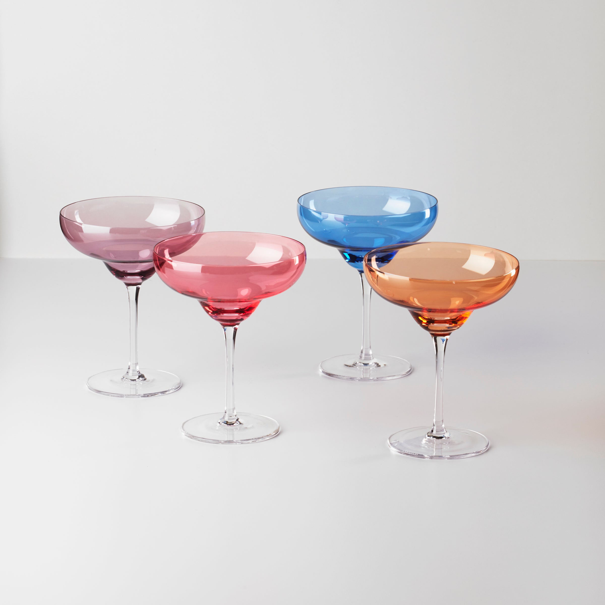 True Colors Margarita Glasses - Set Of 4