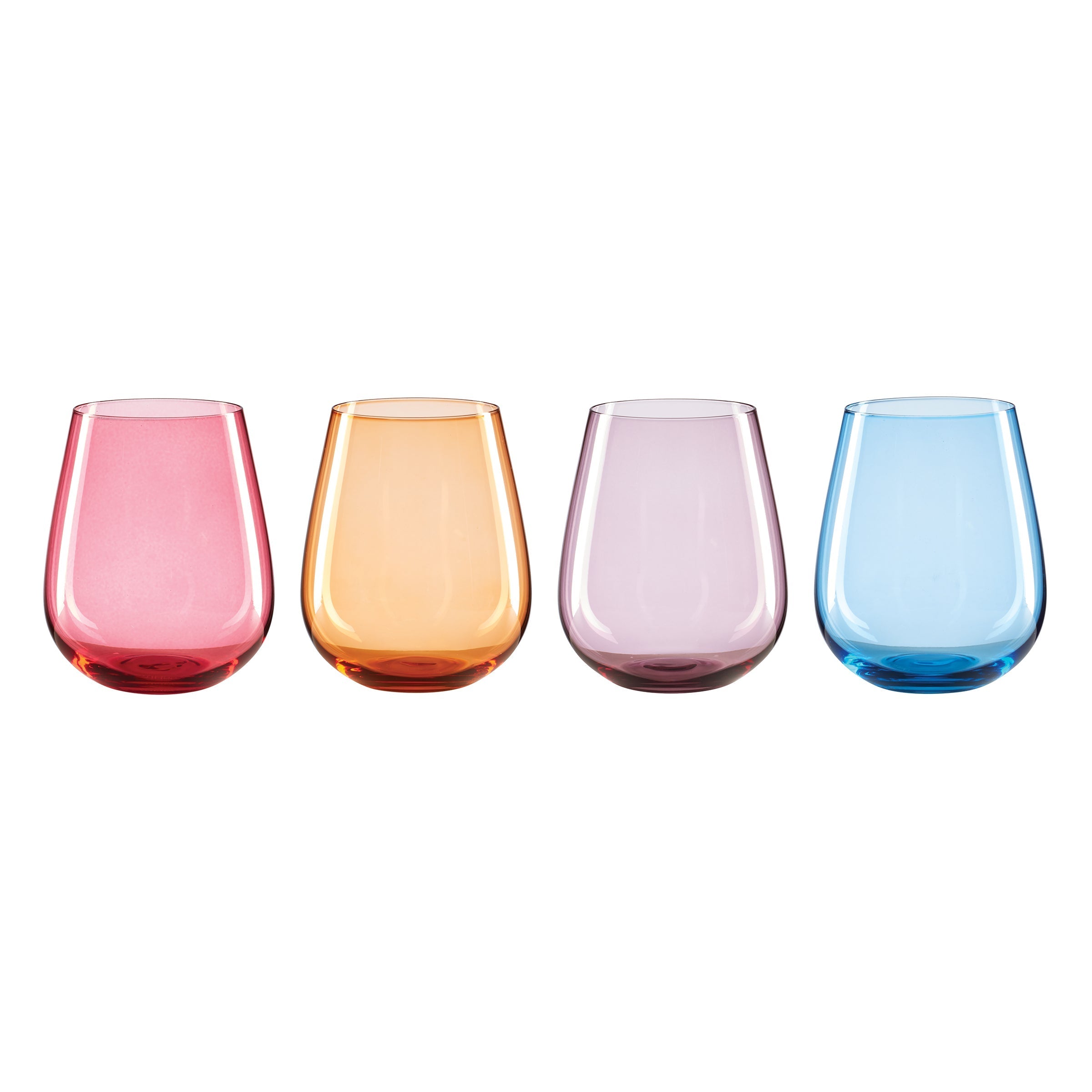 True Colors Stemless Wine Glasses - Set Of 4 - Image 6