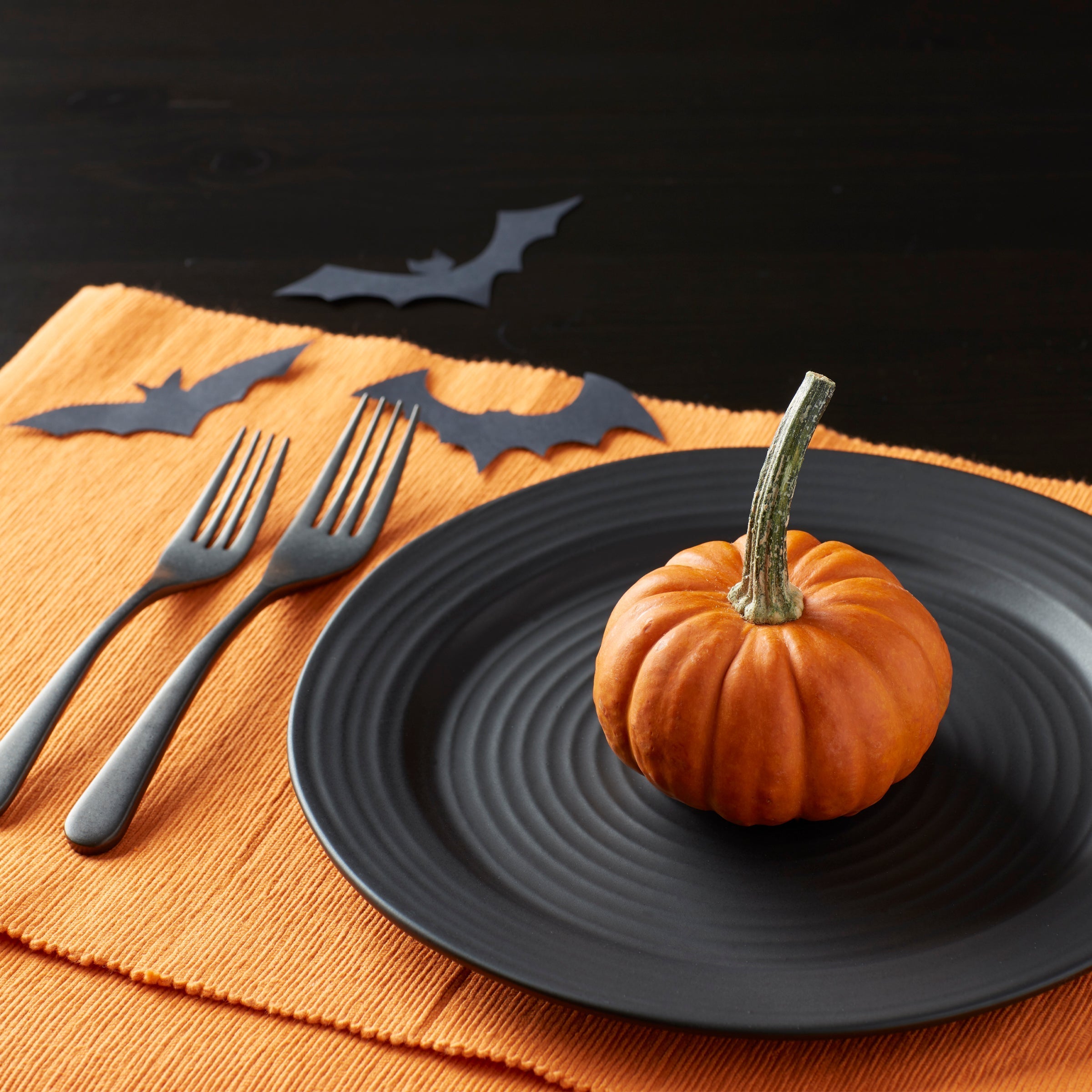 Ridge Black 12-Piece Dinnerware Set - Image 5