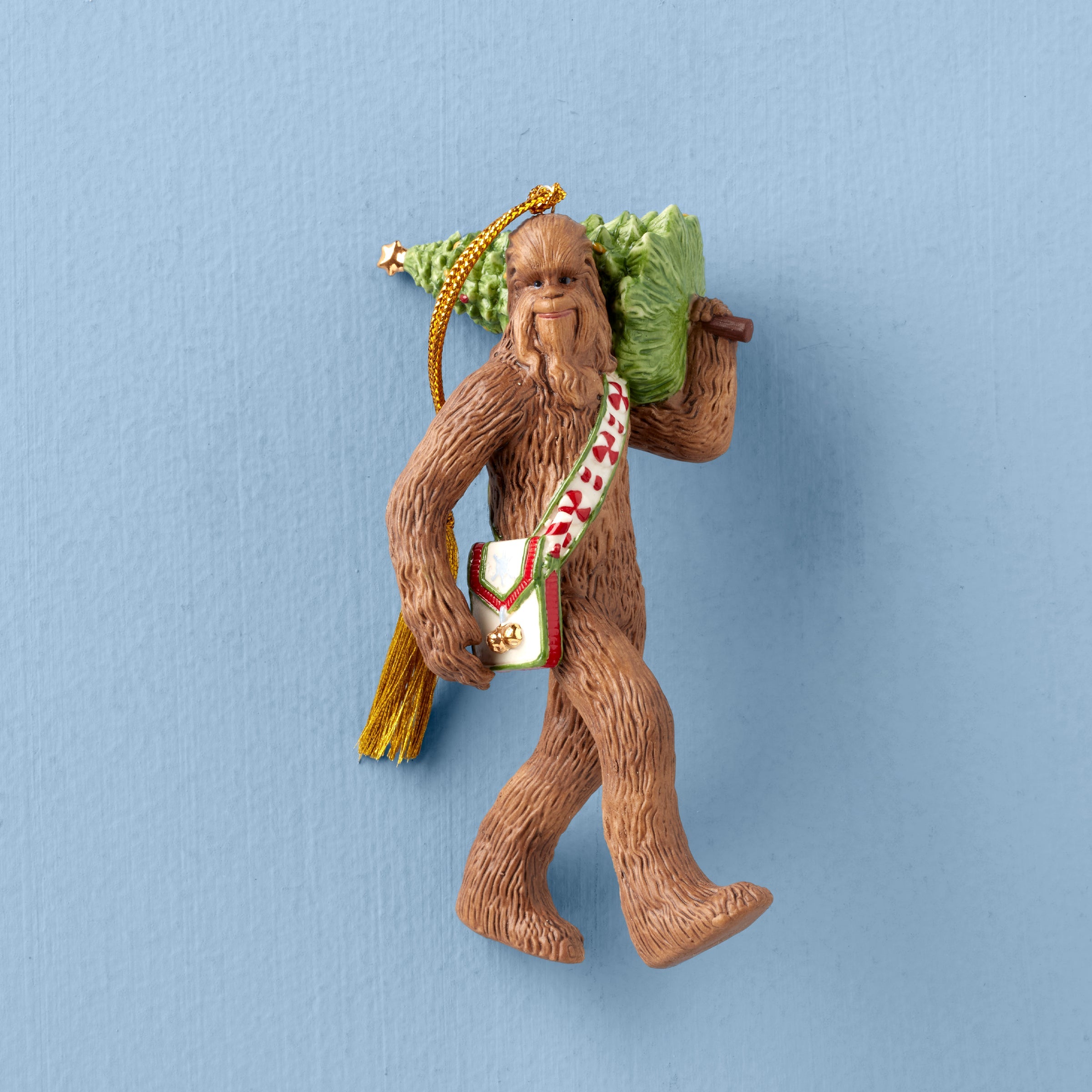 Chewbacca With Christmas Tree Ornament