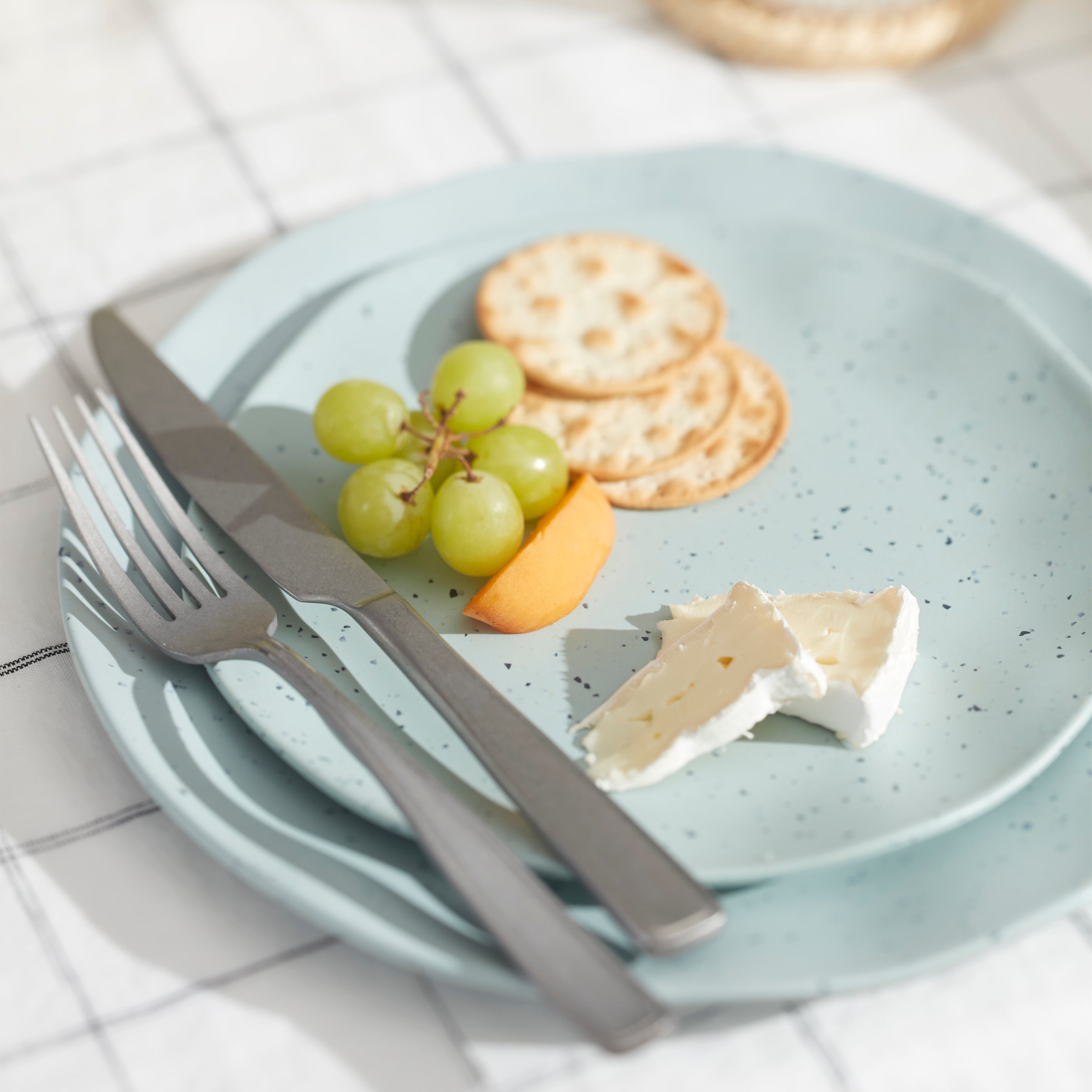 Terrazzo Melamine Mint 12-Piece Dinnerware Set - Image 7