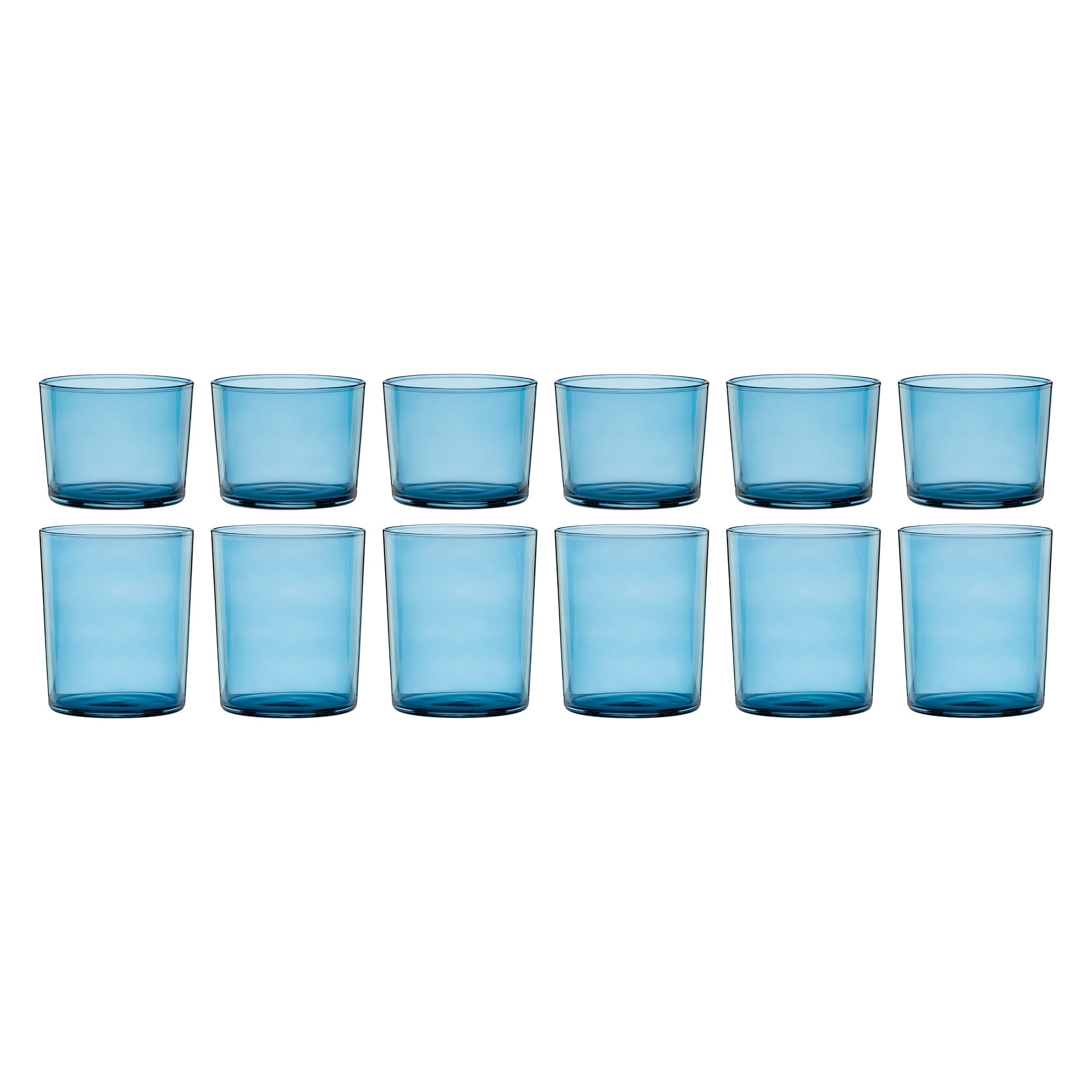 Stackables Blue Short & Tall Glasses - Set Of 12 - Image 2