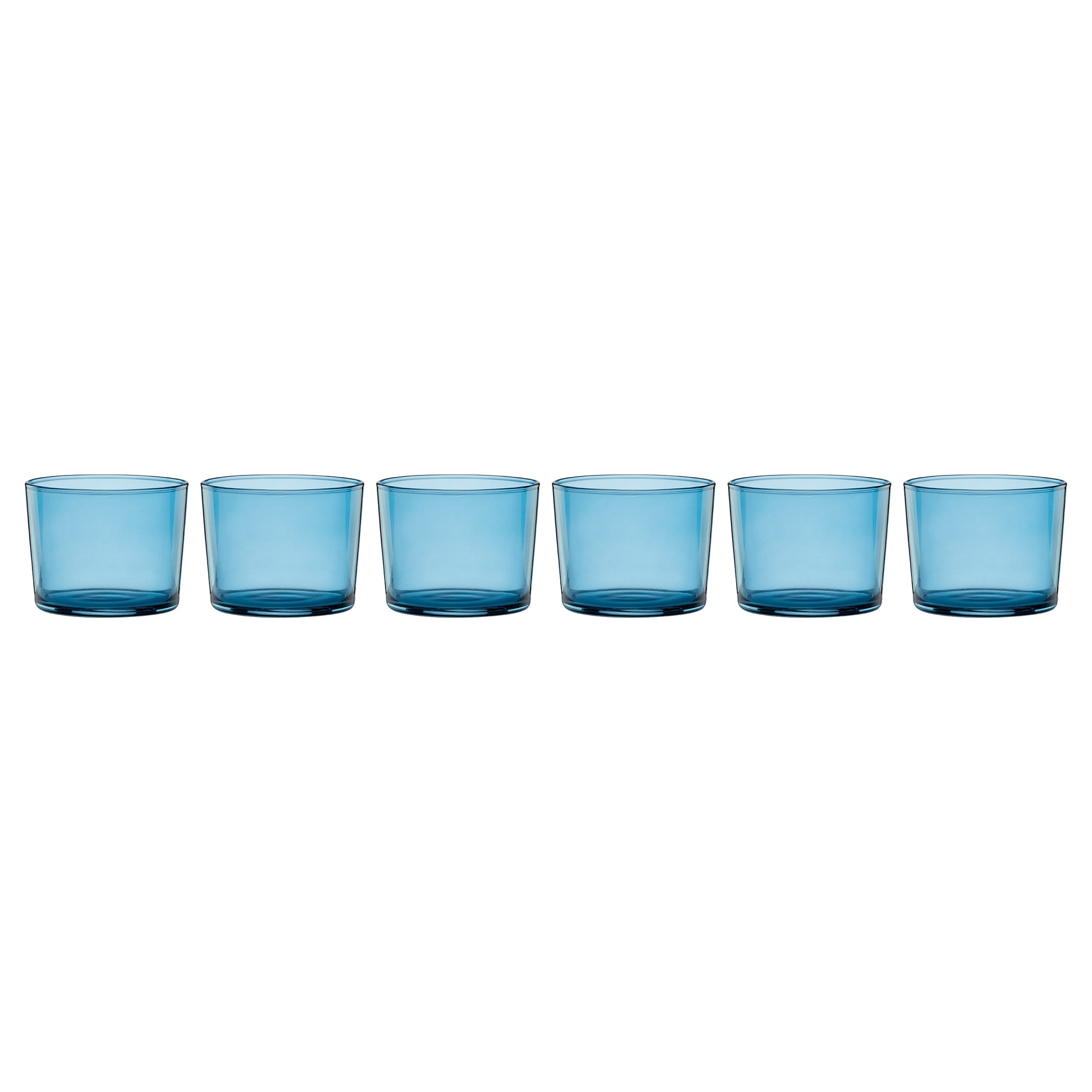 Stackables Blue Short Glasses - Set Of 6 - Image 2