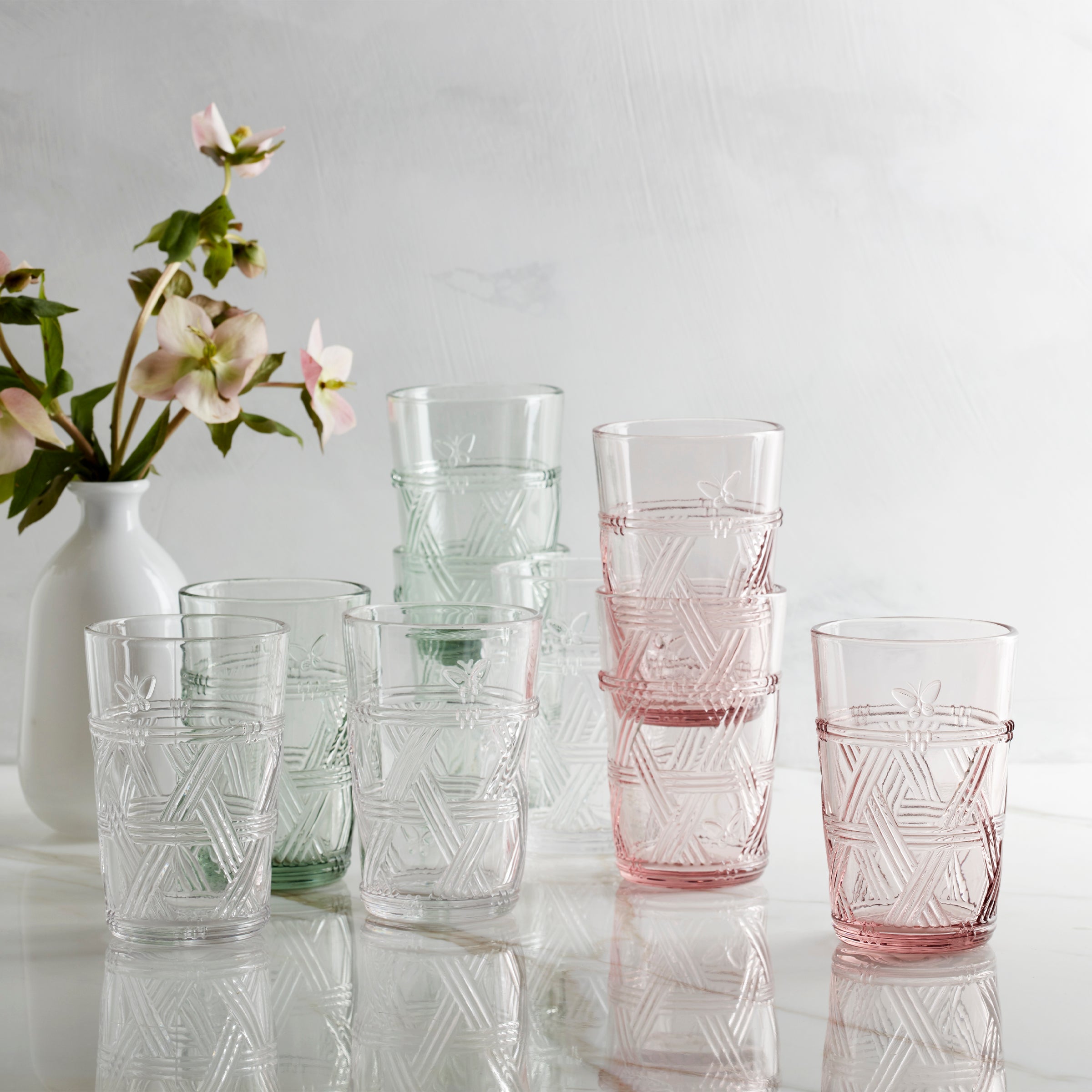 Butterfly Meadow Clear Tall Glasses - Set Of 4 - Image 4