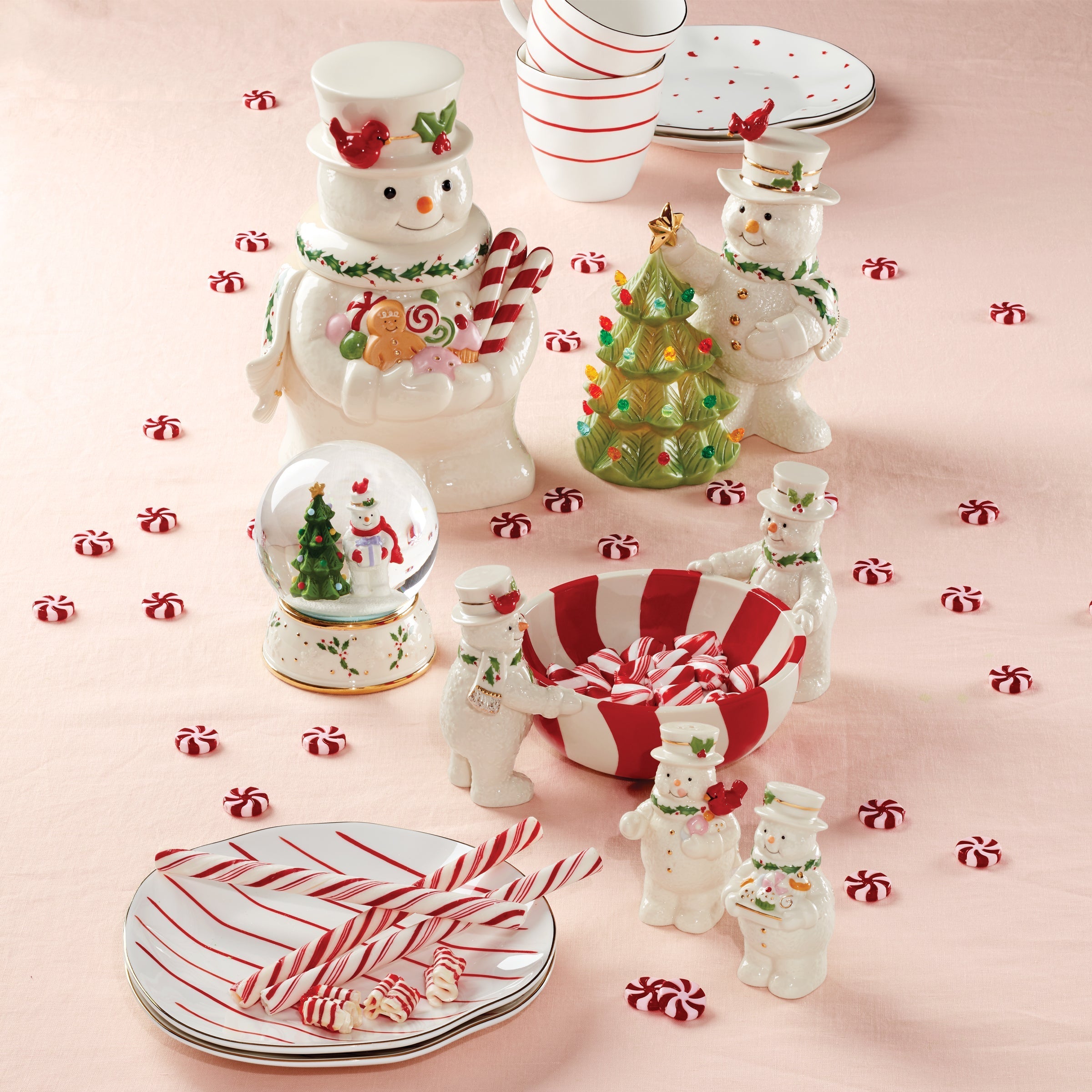 Happy Holly Days Snowman Cookie Jar - Image 2