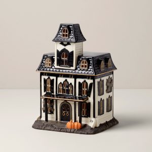 Vintage Halloween Lit House Figurine