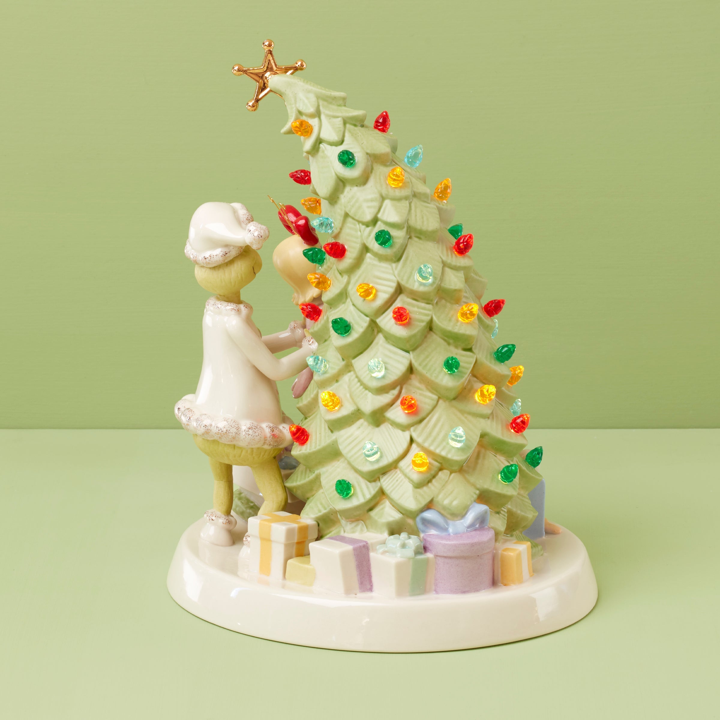Merry Grinchmas Tree Lit Figurine - Image 6
