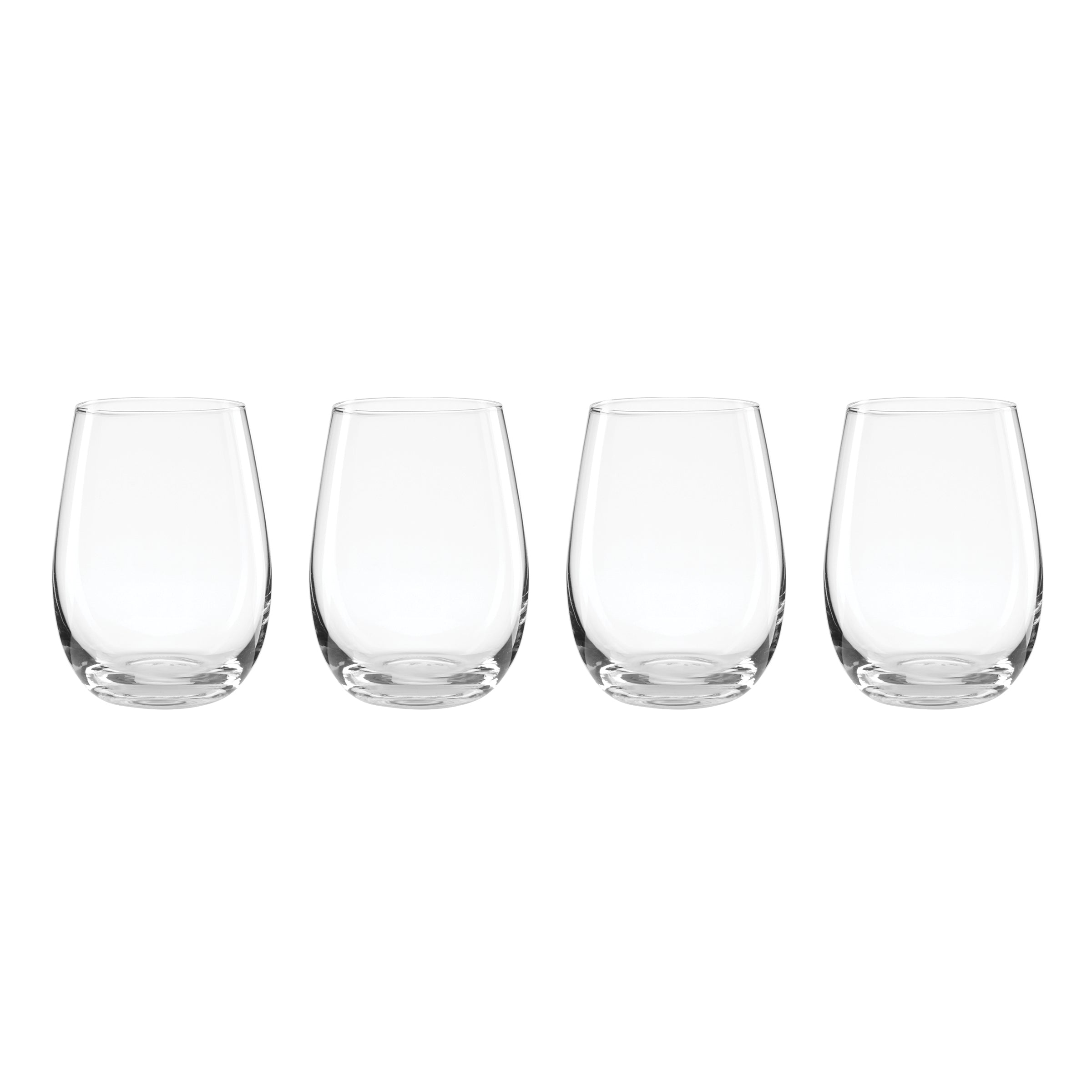 5 O'Clock Stemless Wine Glasses - Set Of 4
