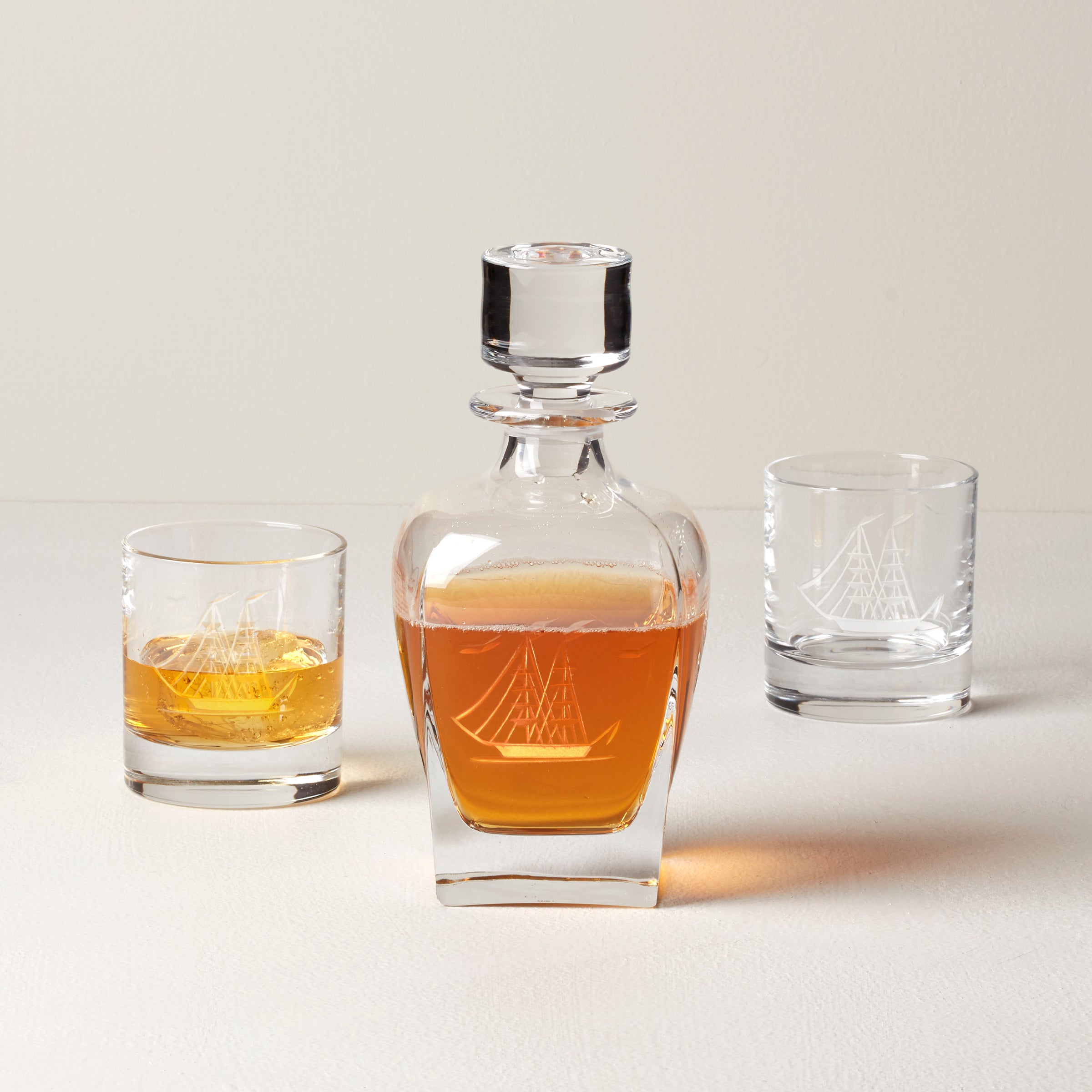 Tuscany Classics Clipper Ship 3-Piece Whiskey Set - Image 2