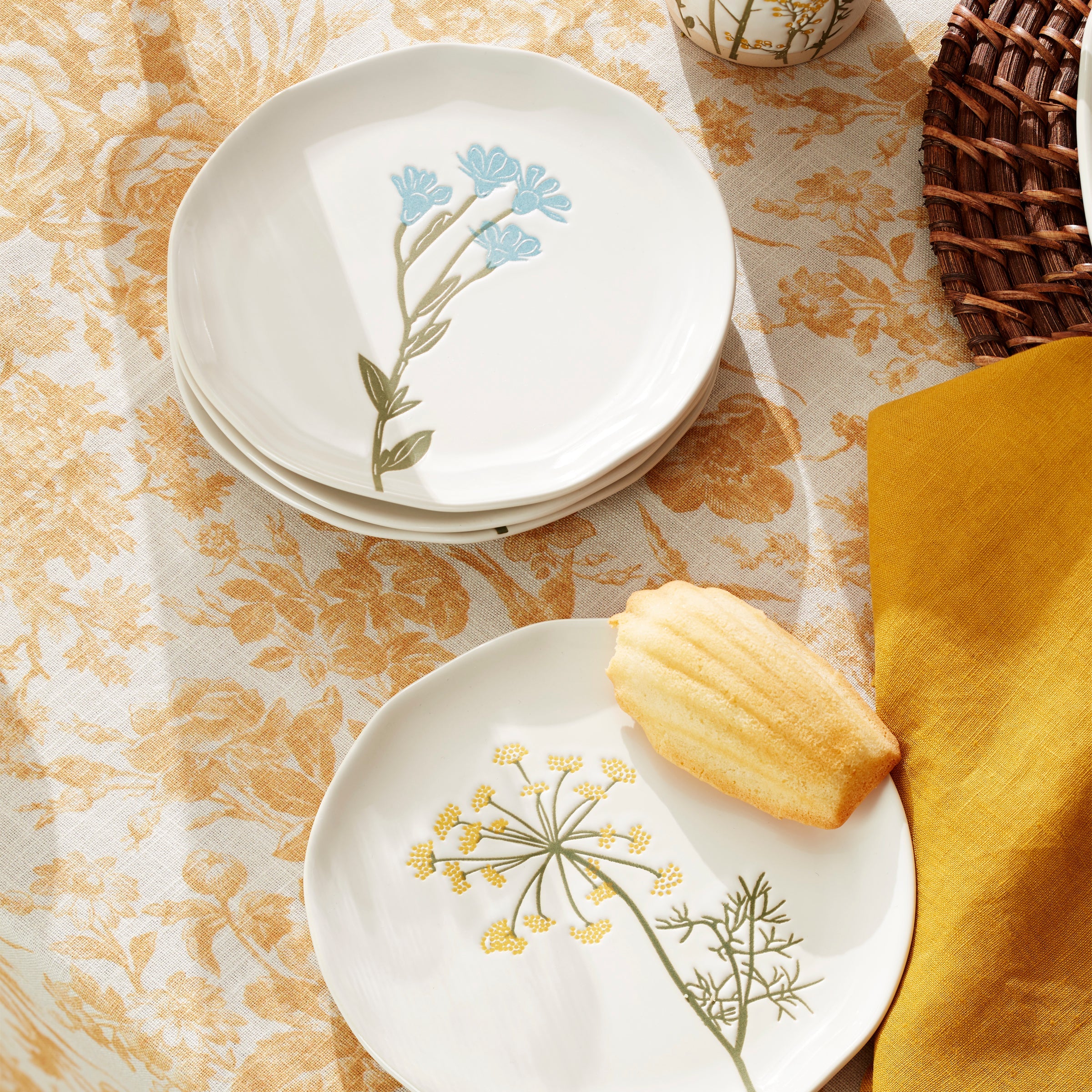 Wildflowers Tidbit Plates - Set of 4 - Image 2