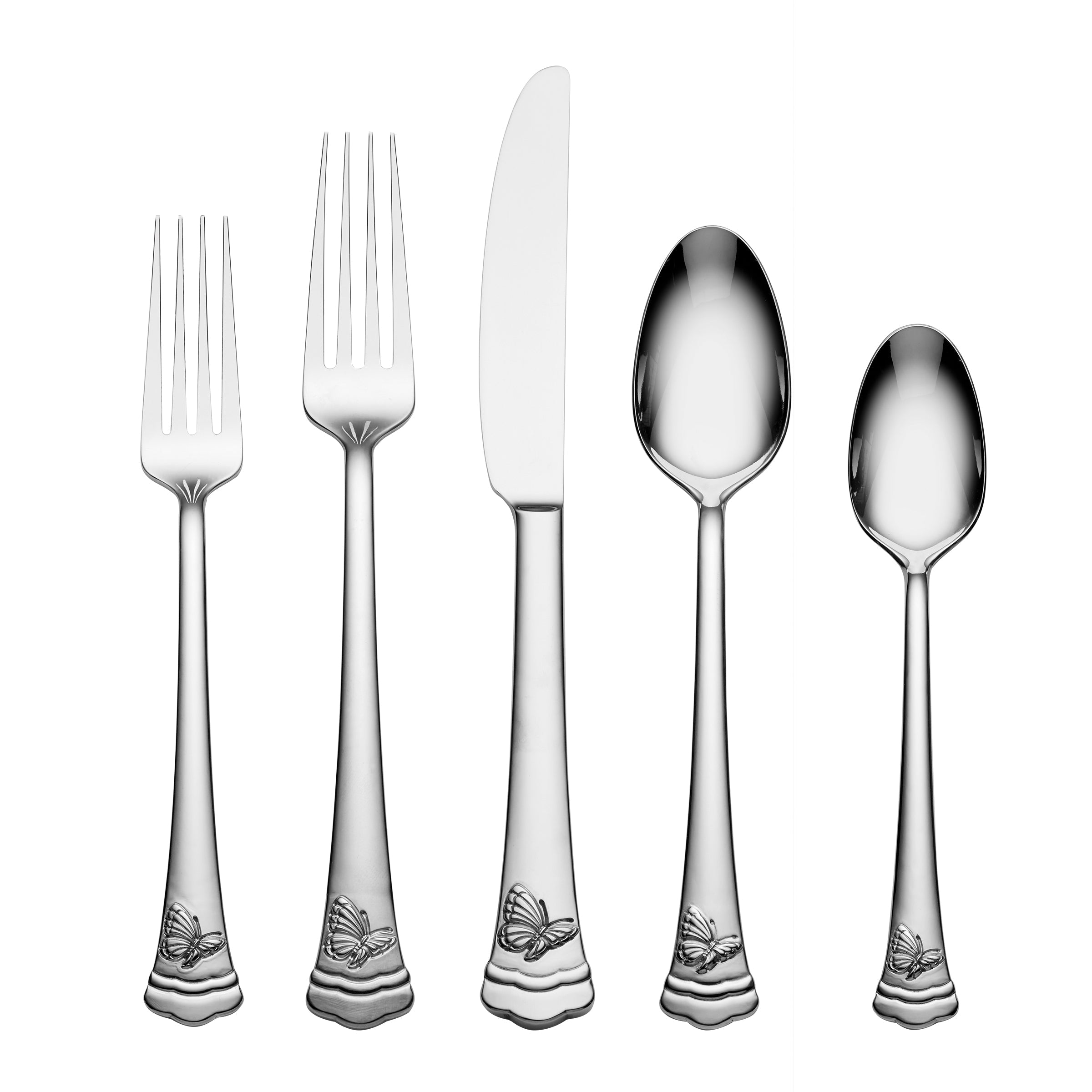 Butterfly Meadow II Mirror 65 Piece Flatware Set - Image 4