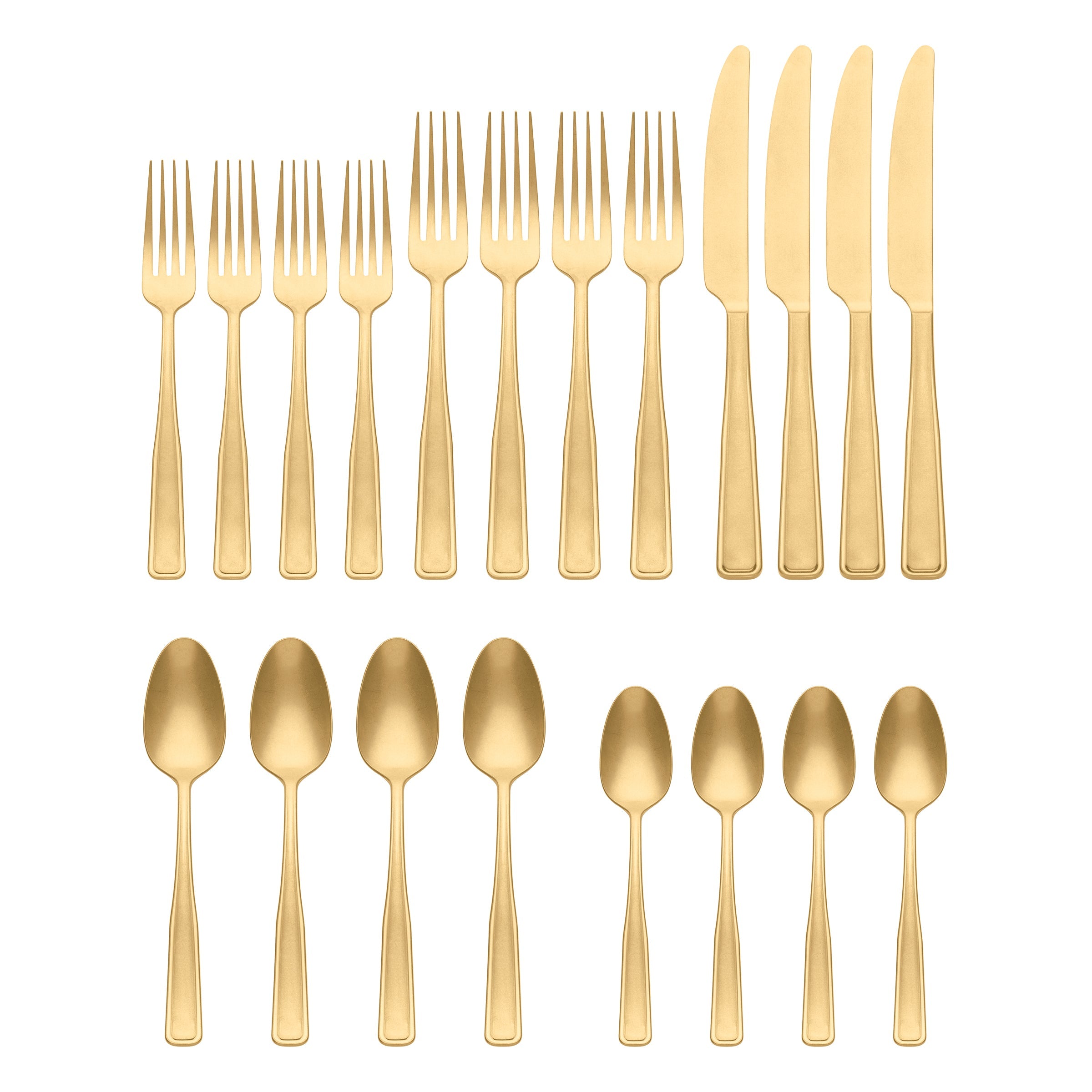 Reid Champagne Vintage 20 Piece Flatware Set - Image 2