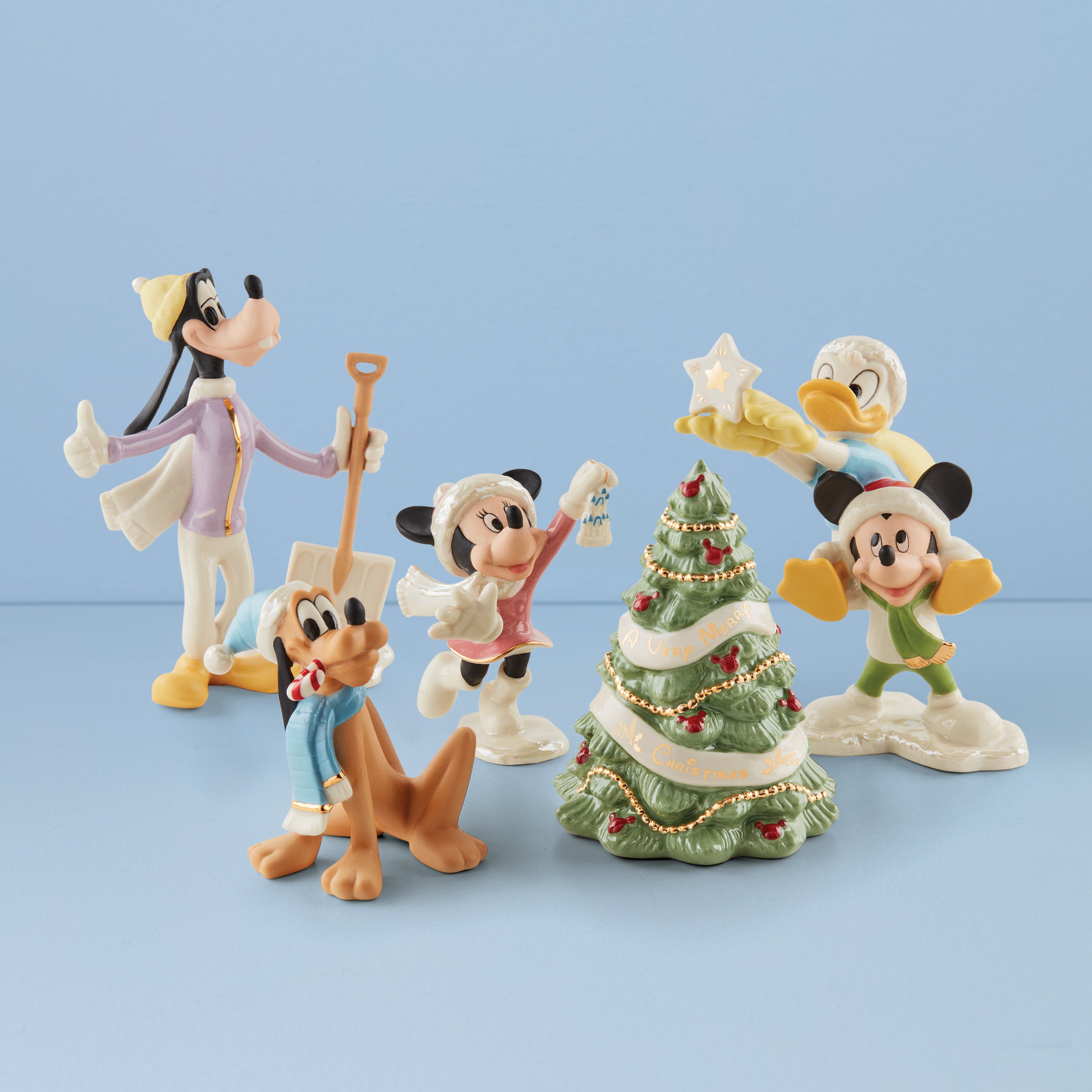 Disney Winter Fun 5-Piece Figurine Set