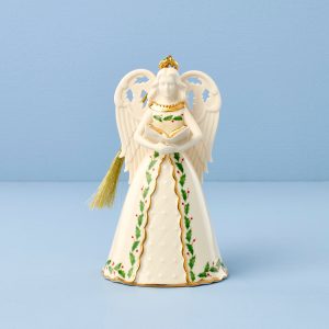 Holiday Angel Bell With Hymns Ornament