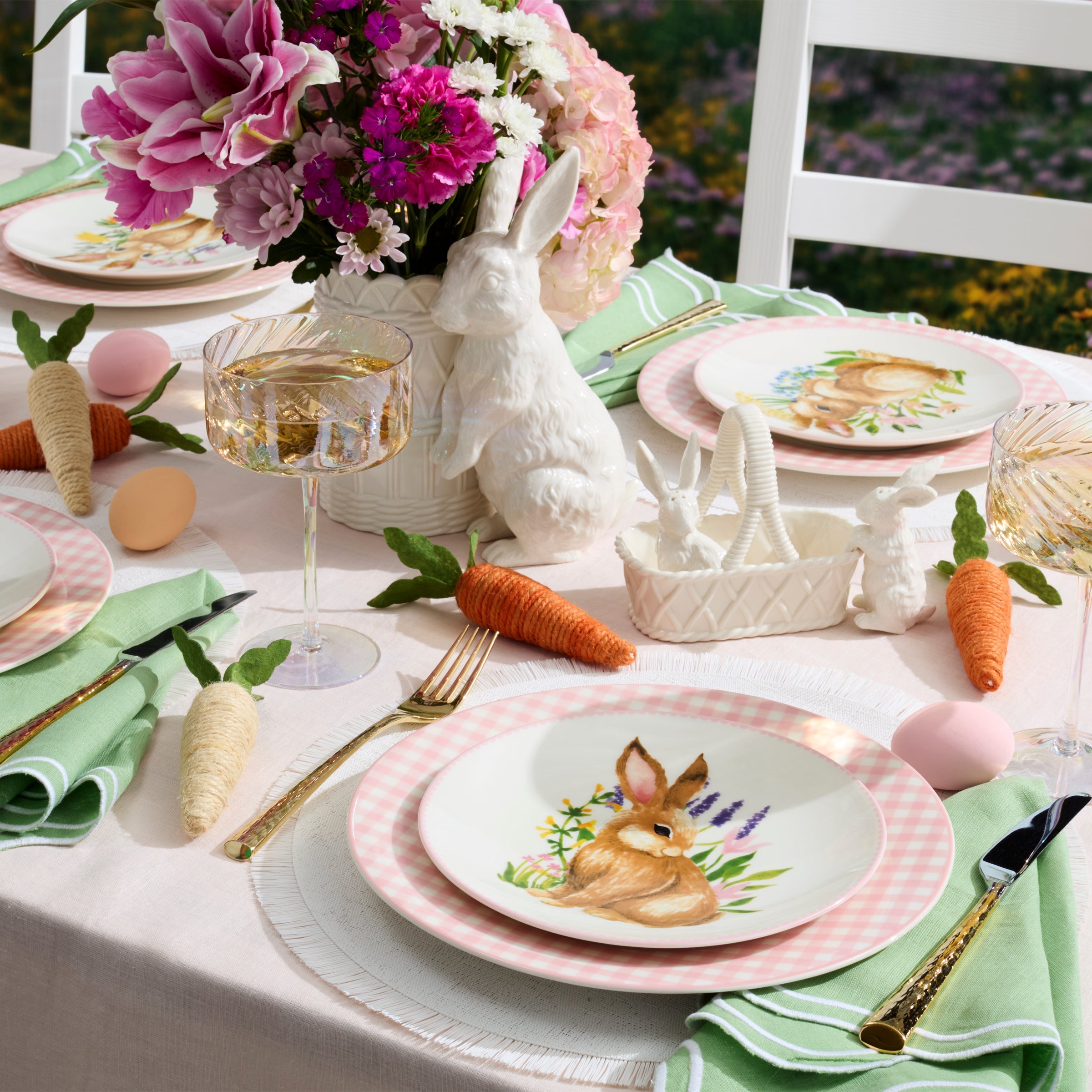 Bunny Accent Plates - Set of 4 - Image 3