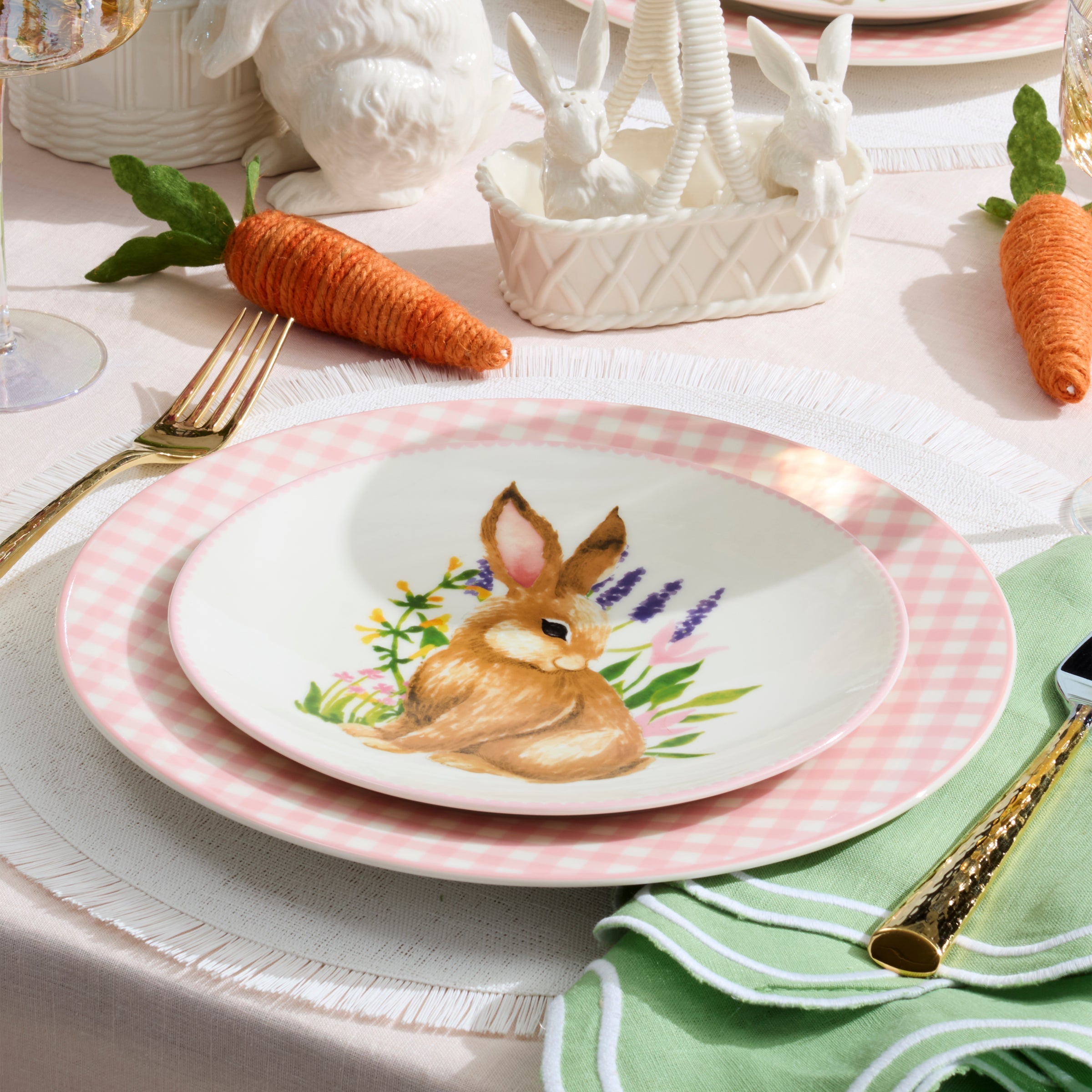 Bunny Accent Plates - Set of 4 - Image 2