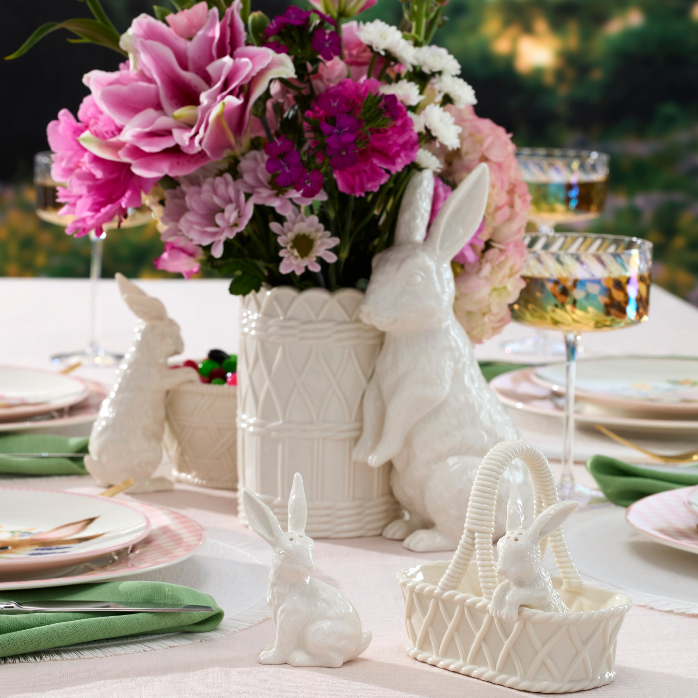 Wicker Creek Bunny Vase - Image 2