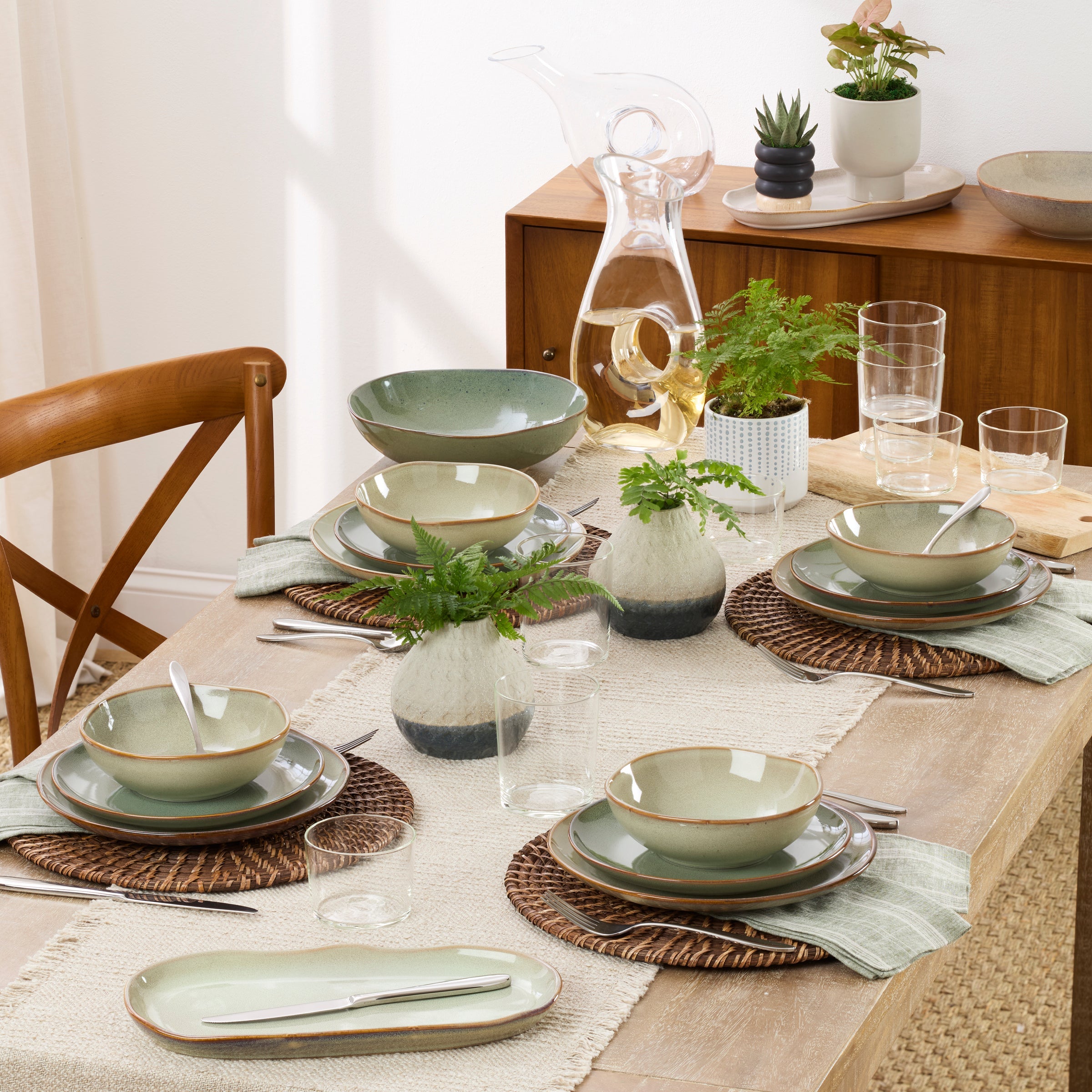 Organic Shades Green 2-Piece Serving Set - Image 3