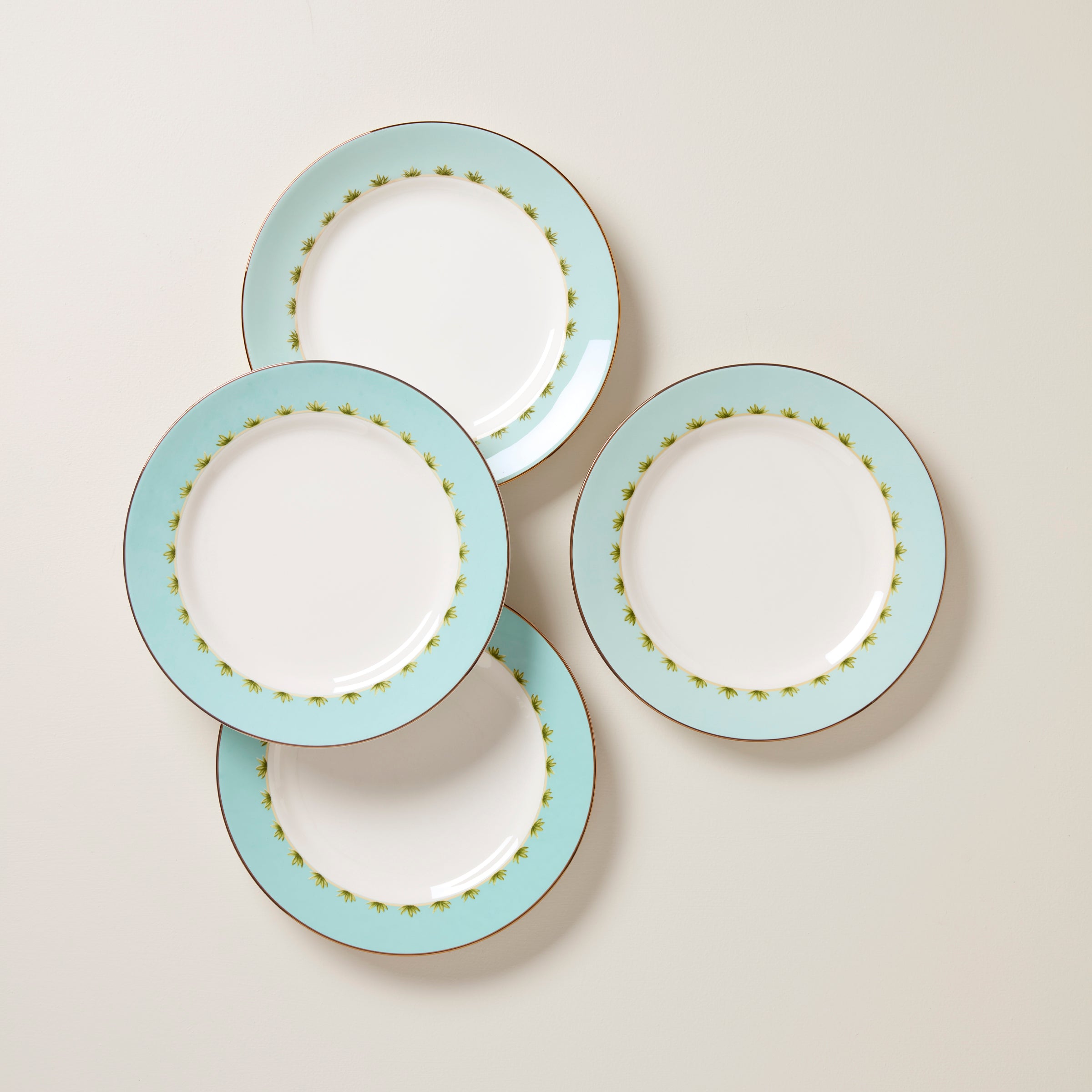 British Colonial Tradewind Dinner Plates - Set of 4