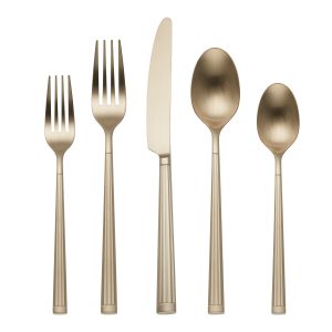 Robyn Champagne Mist Satin 20 Piece Flatware Set