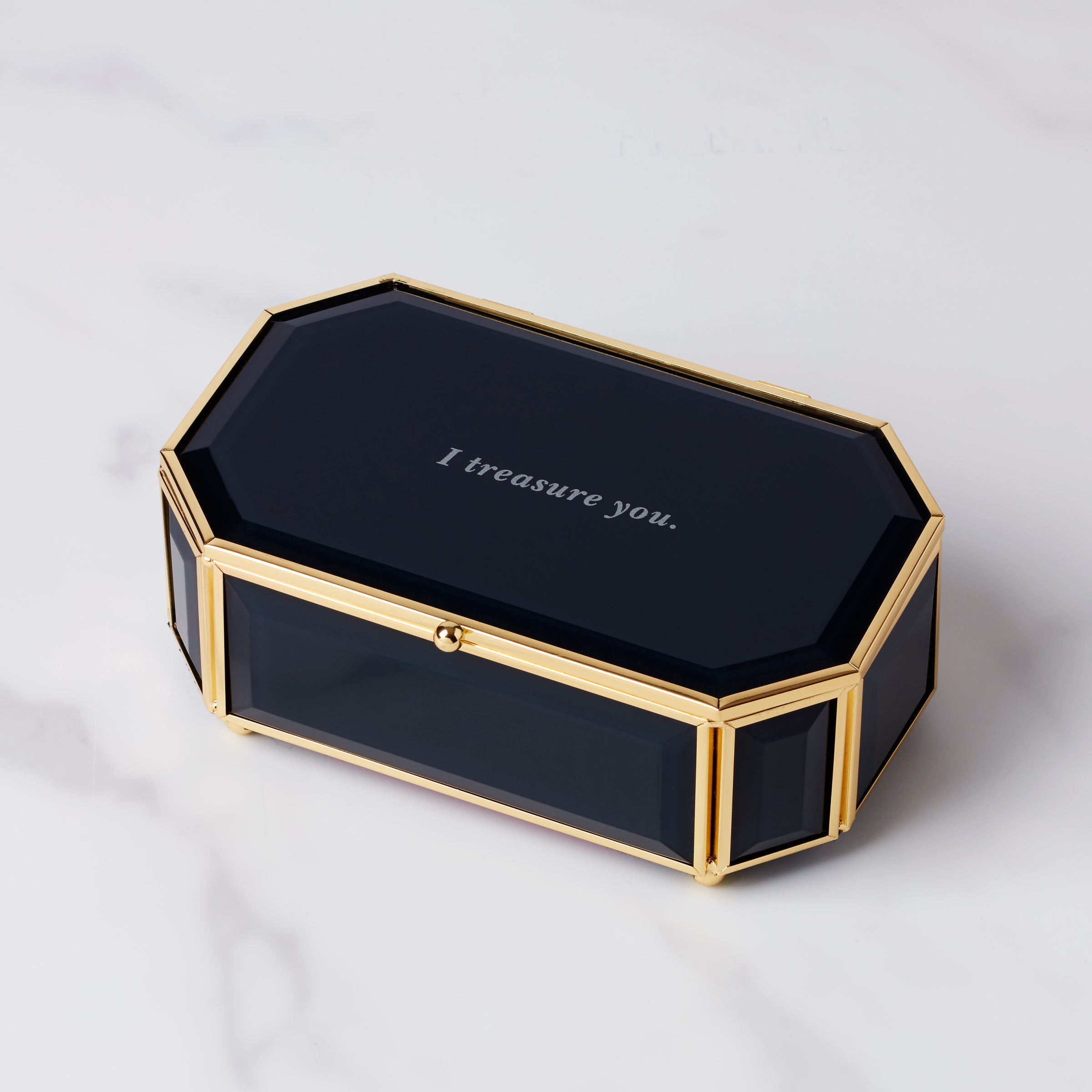 I Treasure You Black Jewelry Box