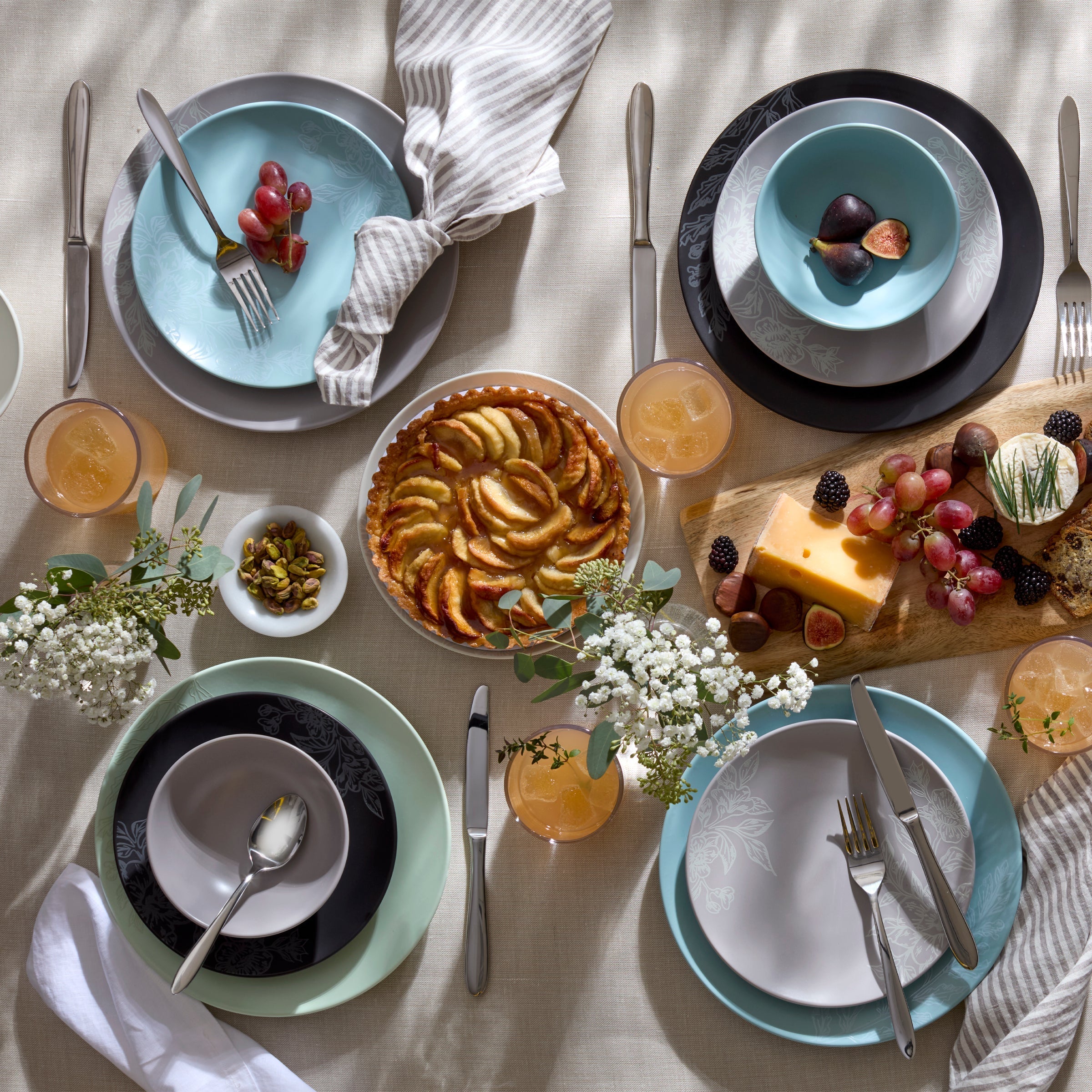 Roseto Pumice 12-Piece Dinnerware Set - Image 7