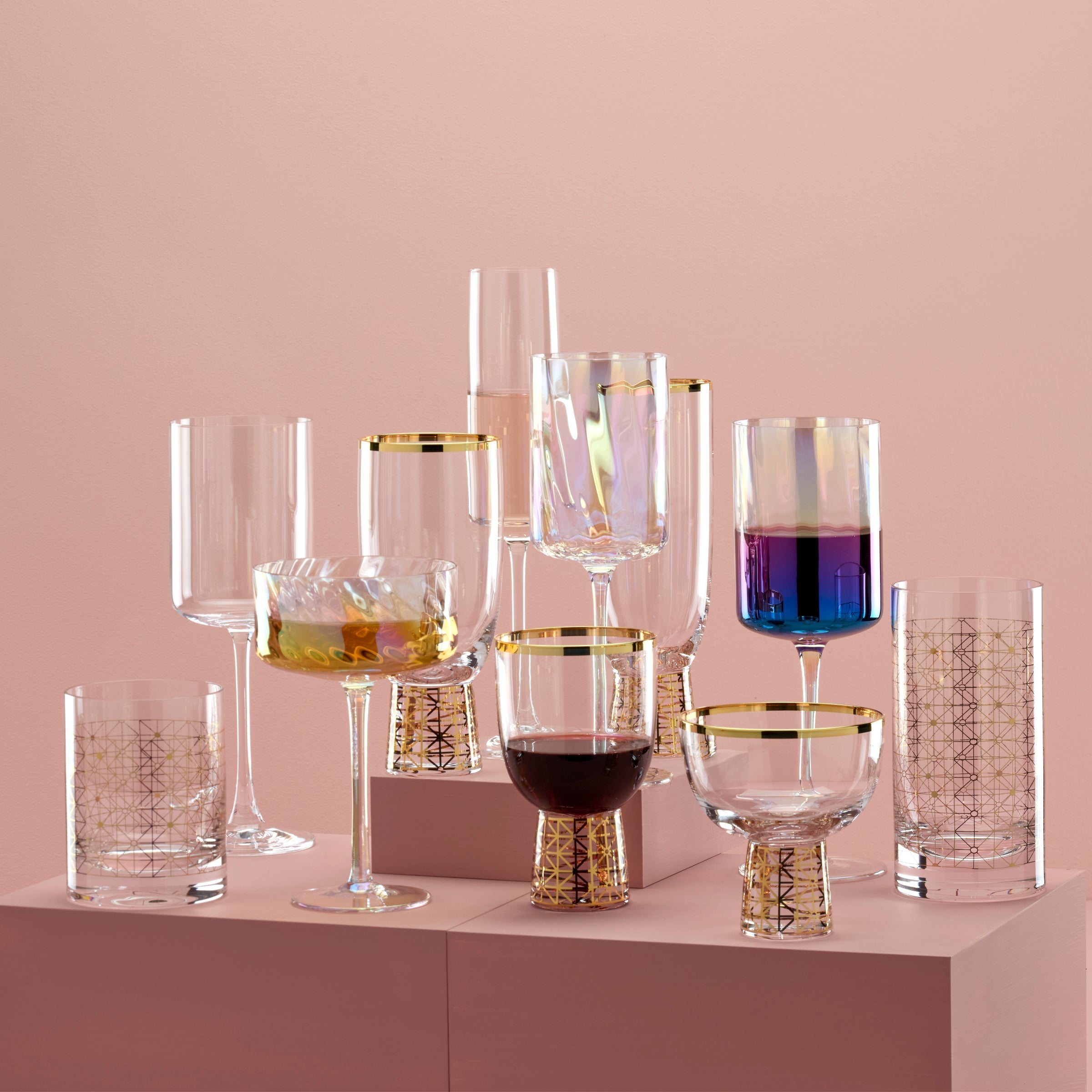 Tuscany Classics Iridescent Coupe Glasses - Set Of 4 - Image 3