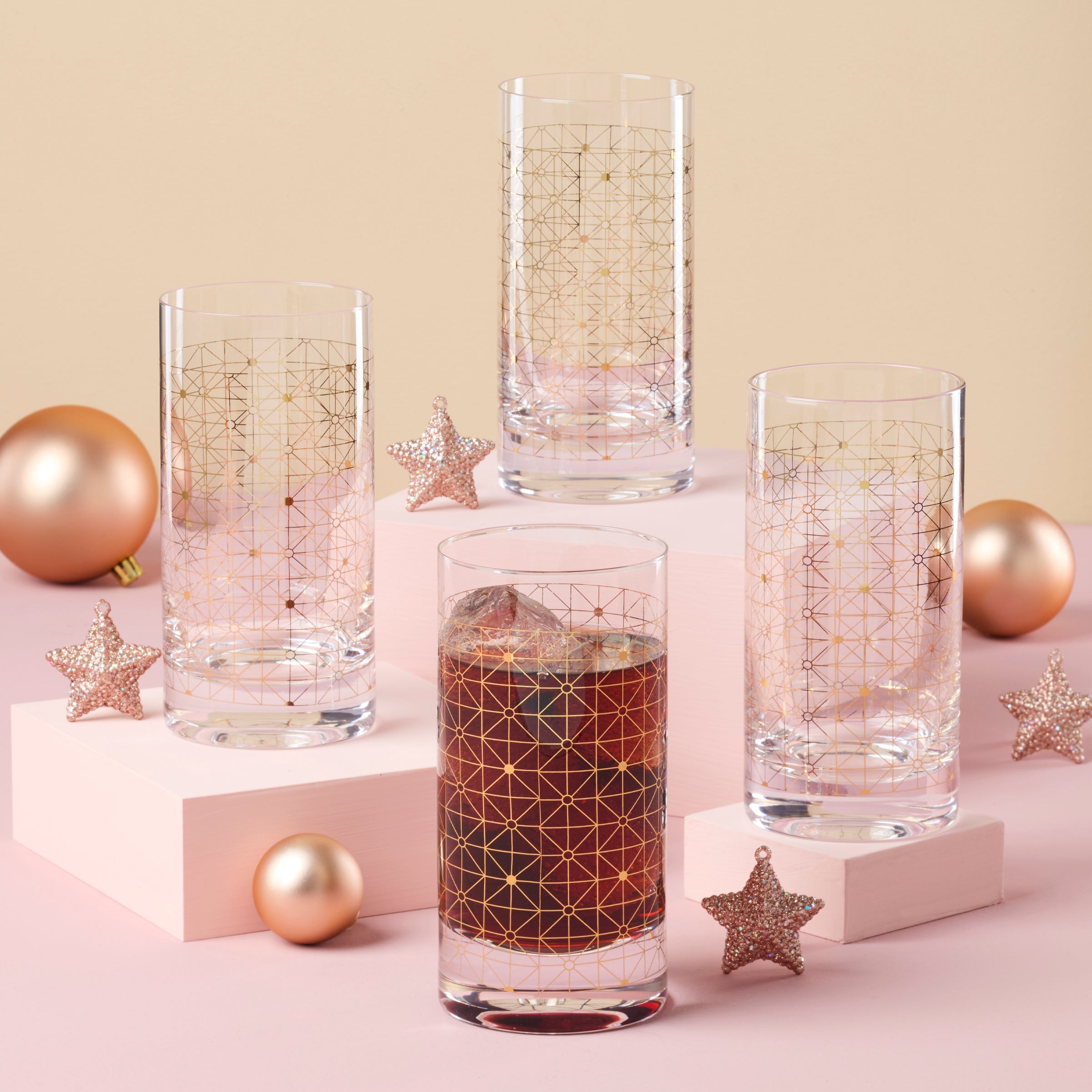 Tuscany Classics Gold Dust Highball Glasses - Set Of 4 - Image 3