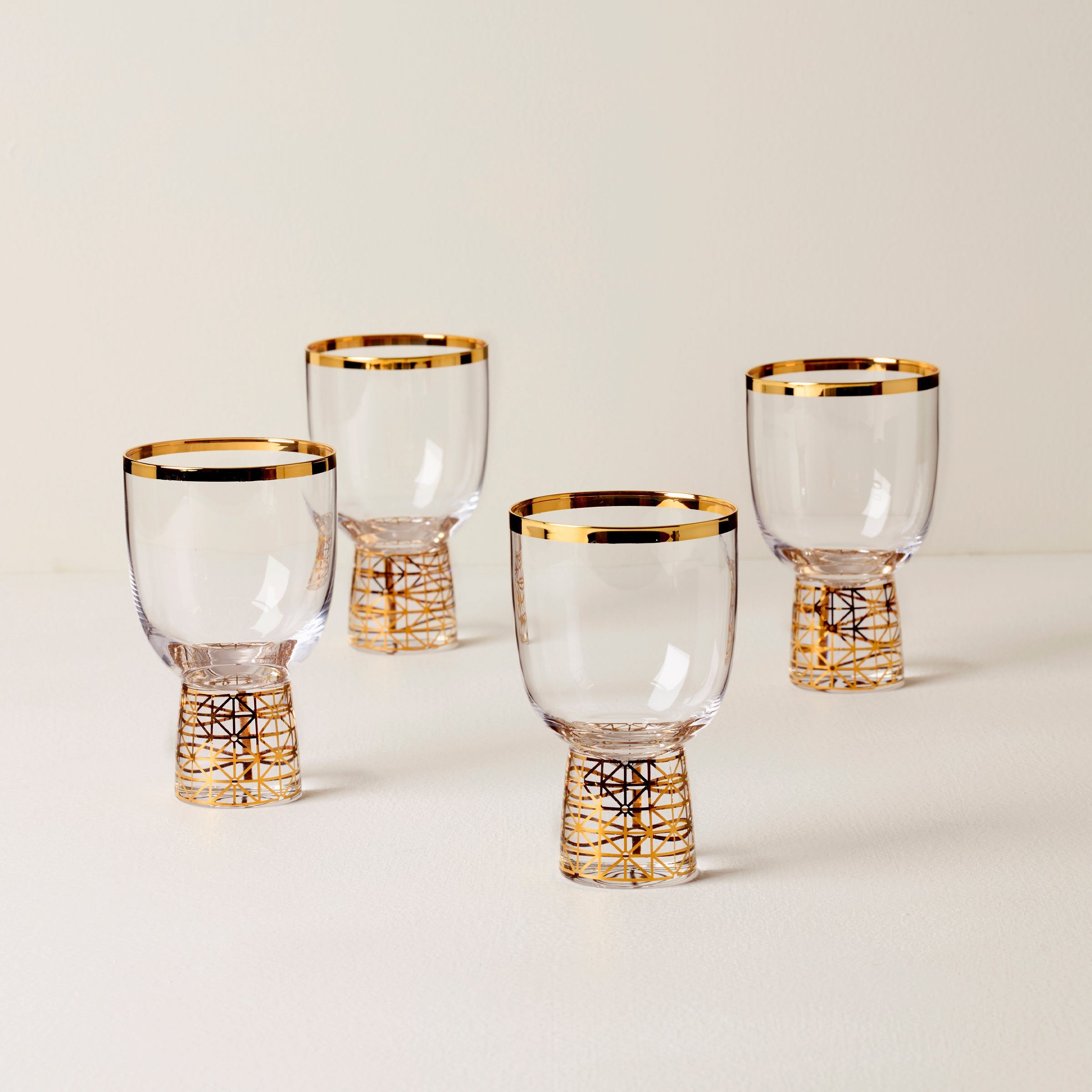Tuscany Classics Gold Frost Wine Glasses - Set Of 4