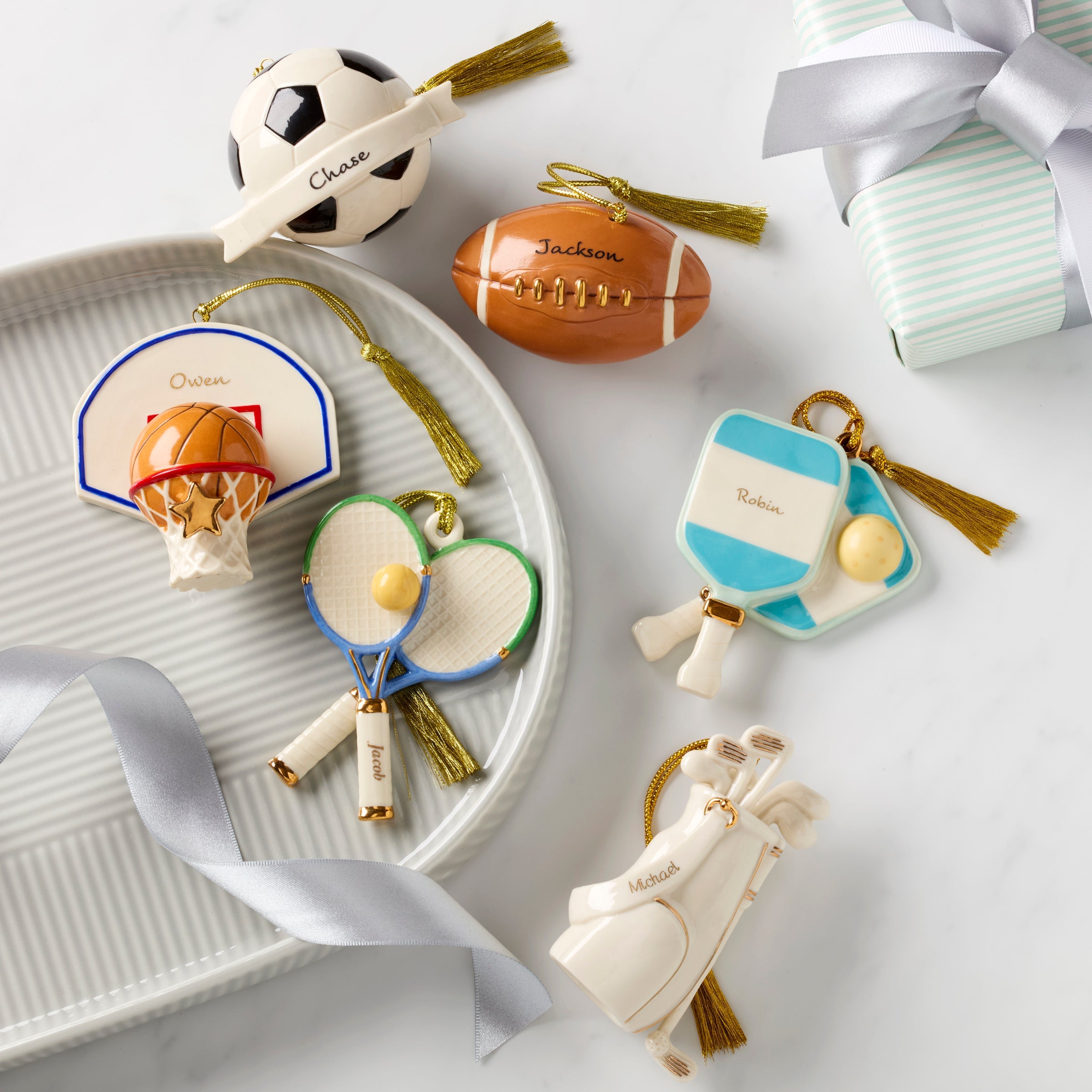 Personalized Soccer Ball Ornament - Image 5