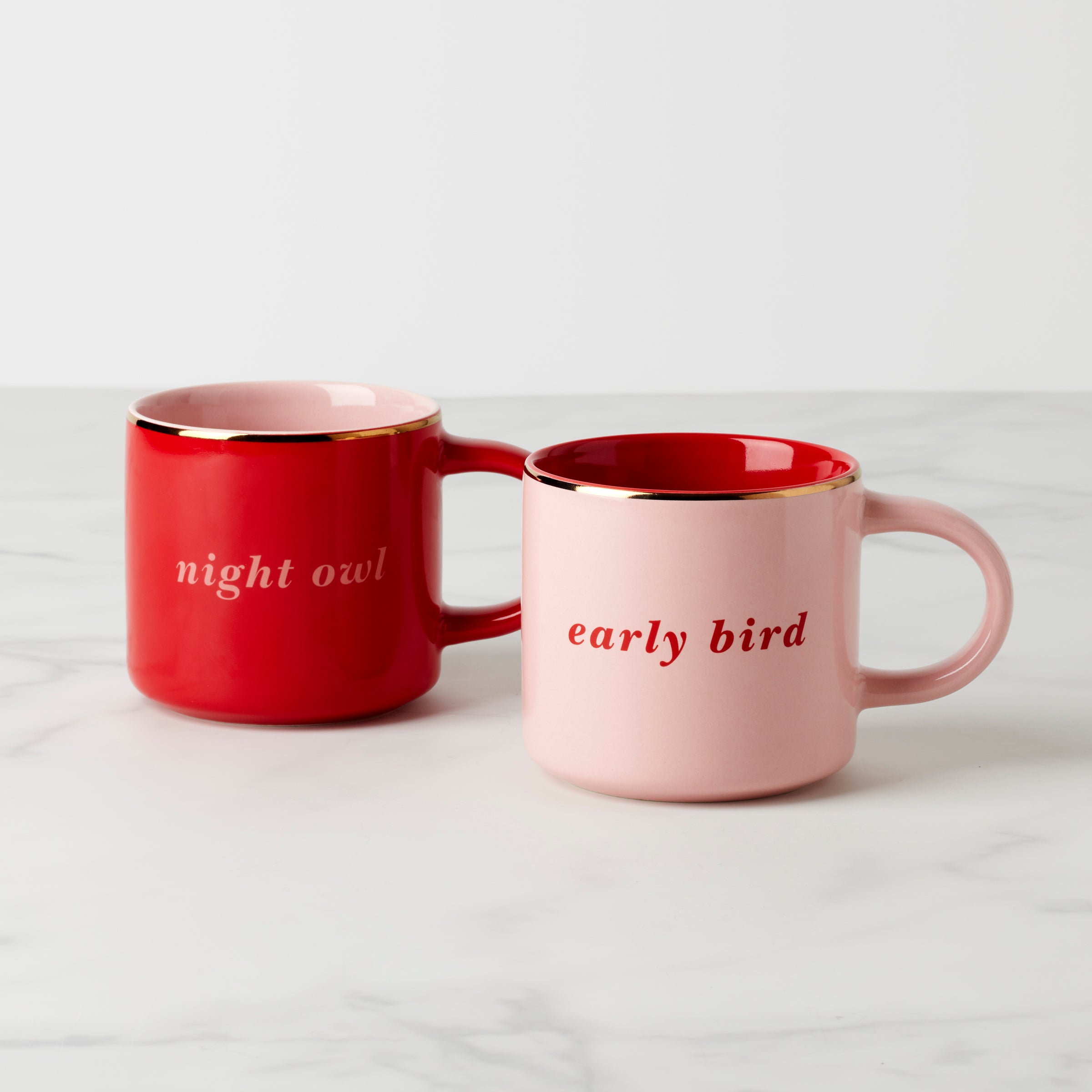 Two of a Kind Early Bird & Night Owl Mugs - Set of 2