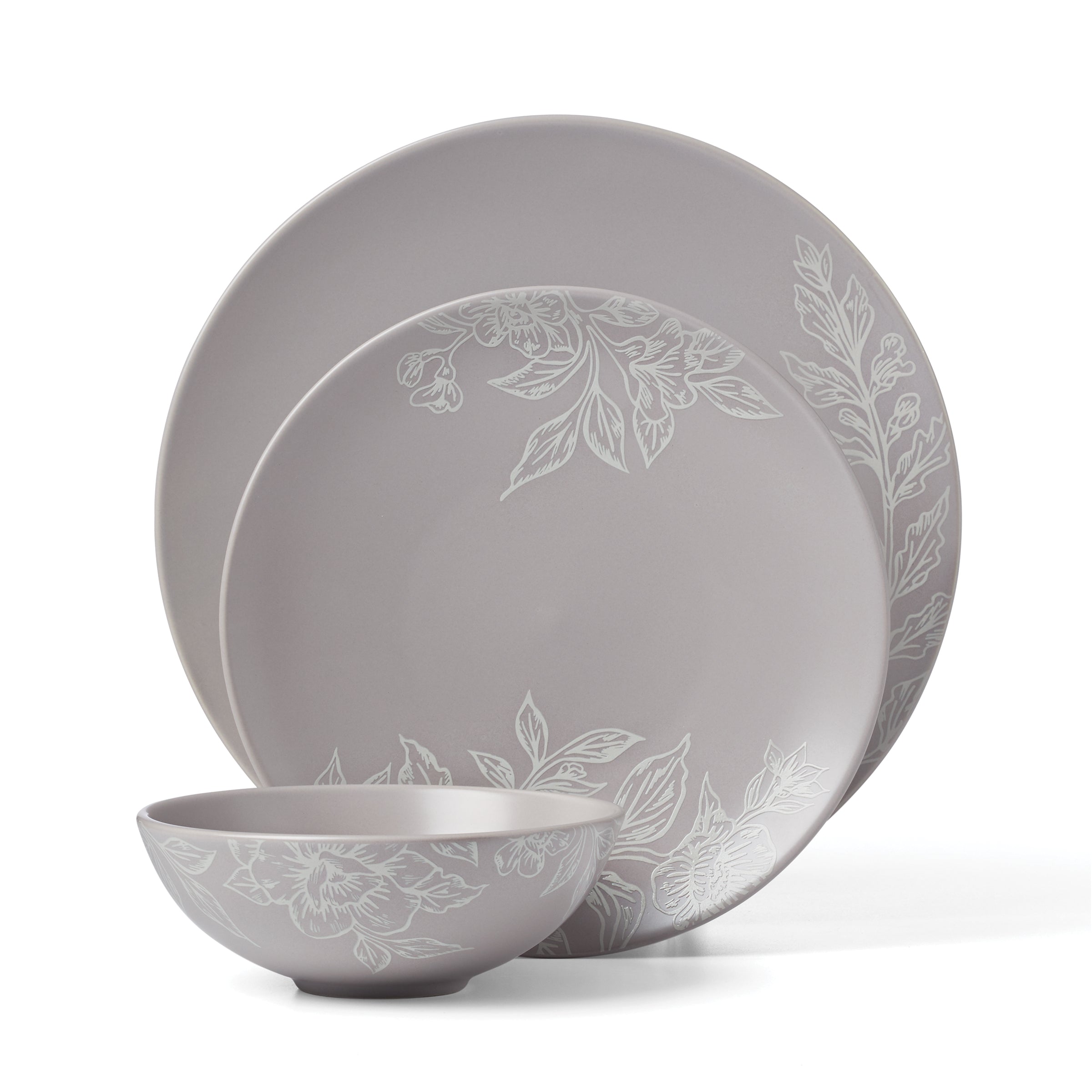 Roseto Pumice 12-Piece Dinnerware Set - Image 2