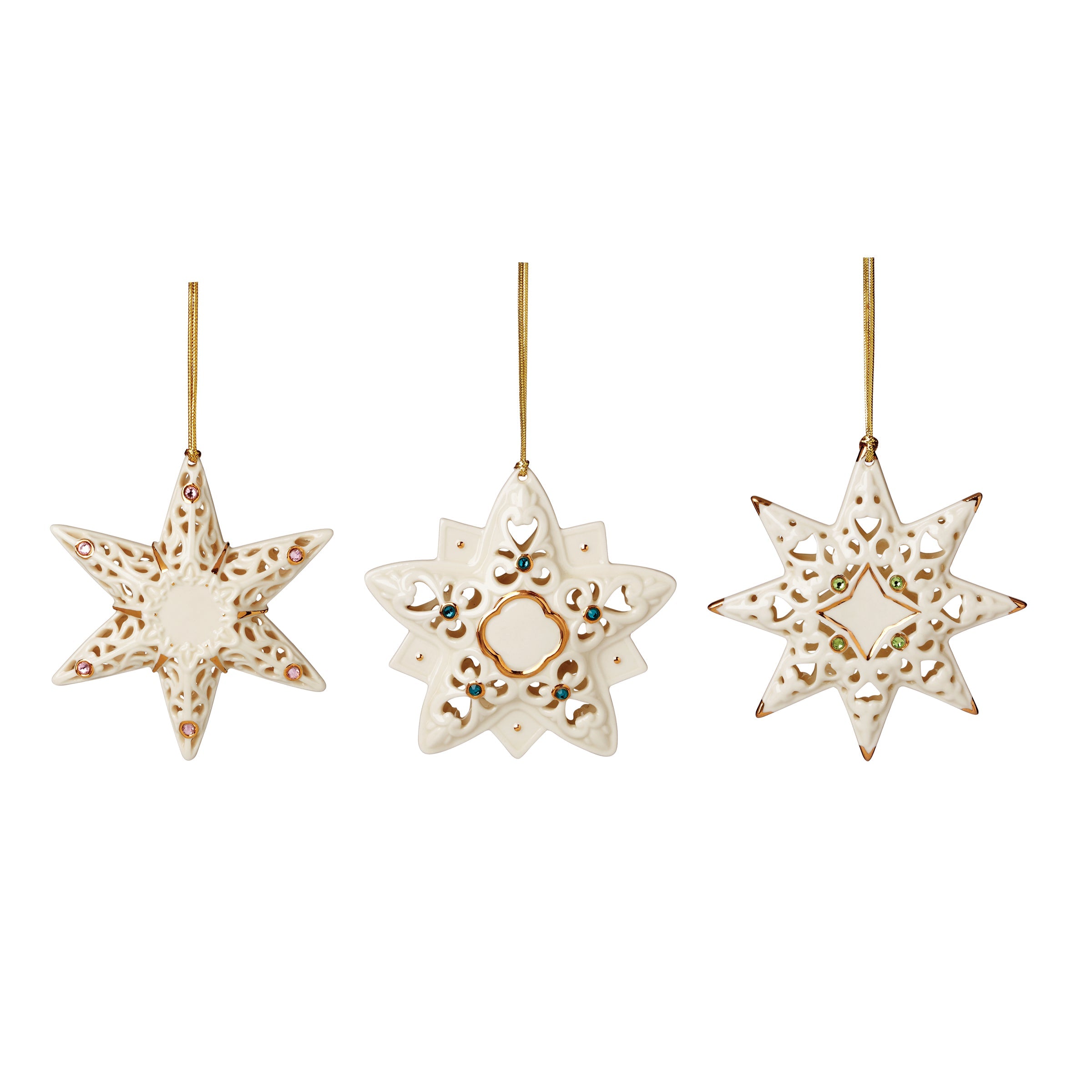 Pierced Star Ornaments - Set Of 3 - Image 2