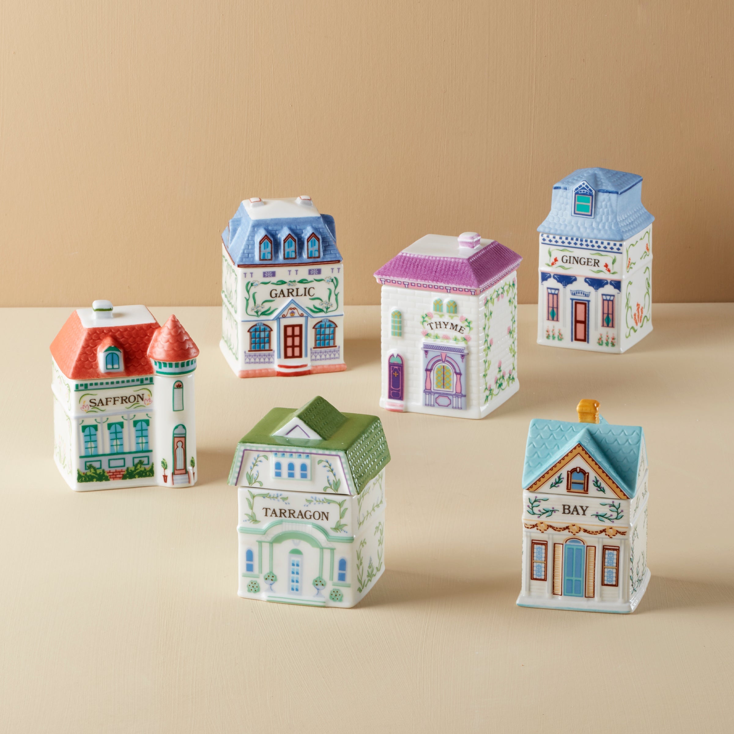 Lenox Spice Village 6-Piece Spice Jar Set - Gourmet Way