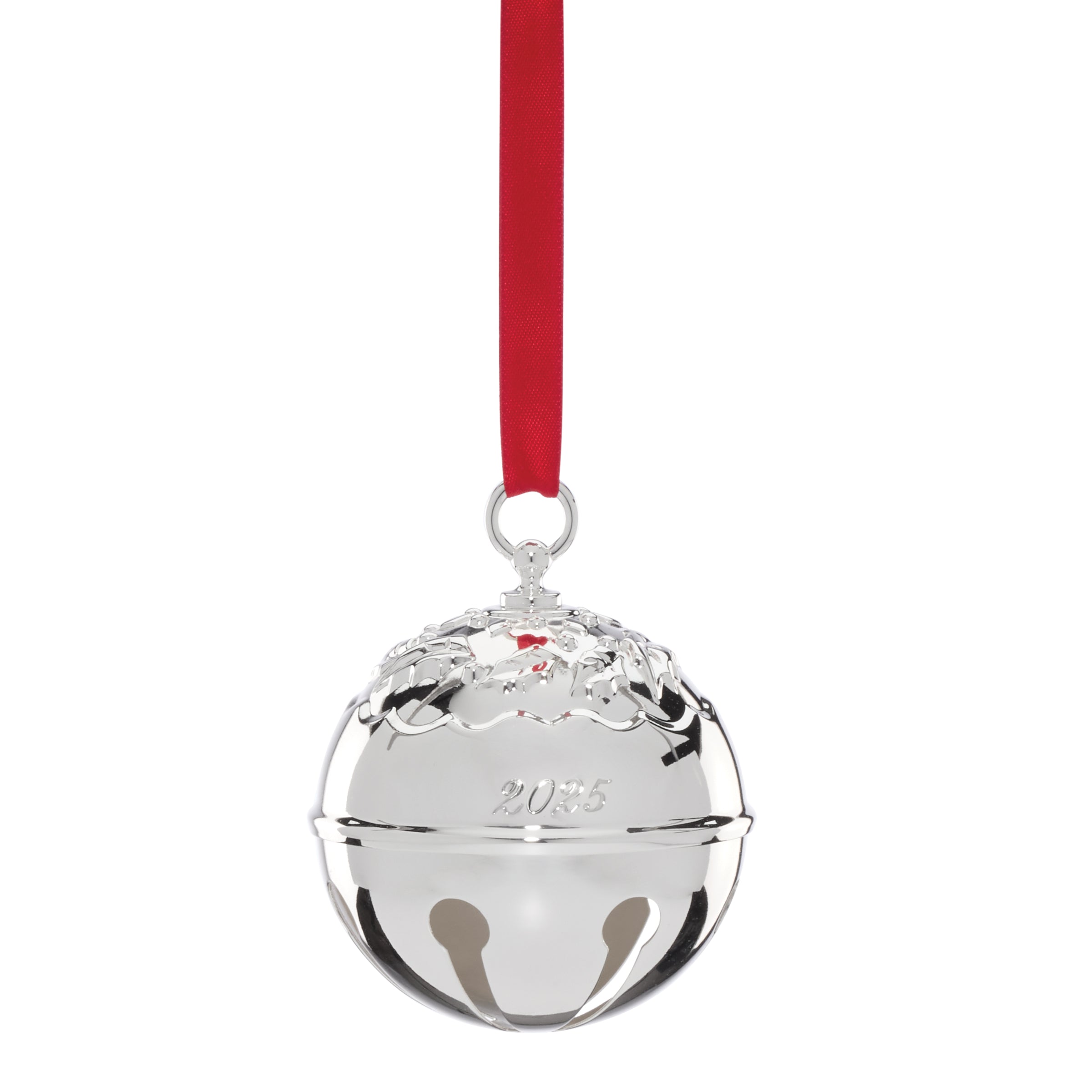 2025 Holly Bell Silverplate Ornament