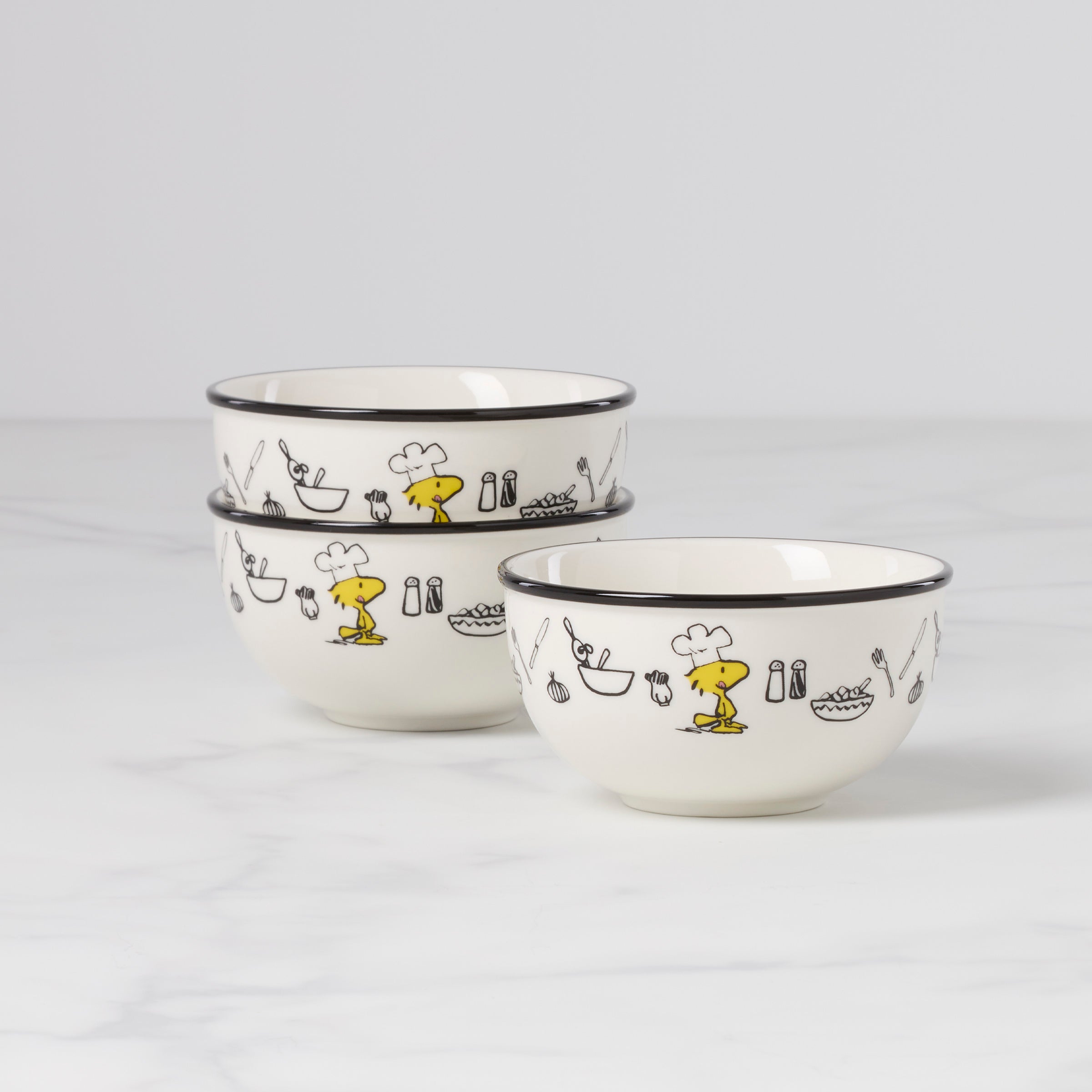 Chef Snoopy Mini Bowls - Set Of 3 - Image 2