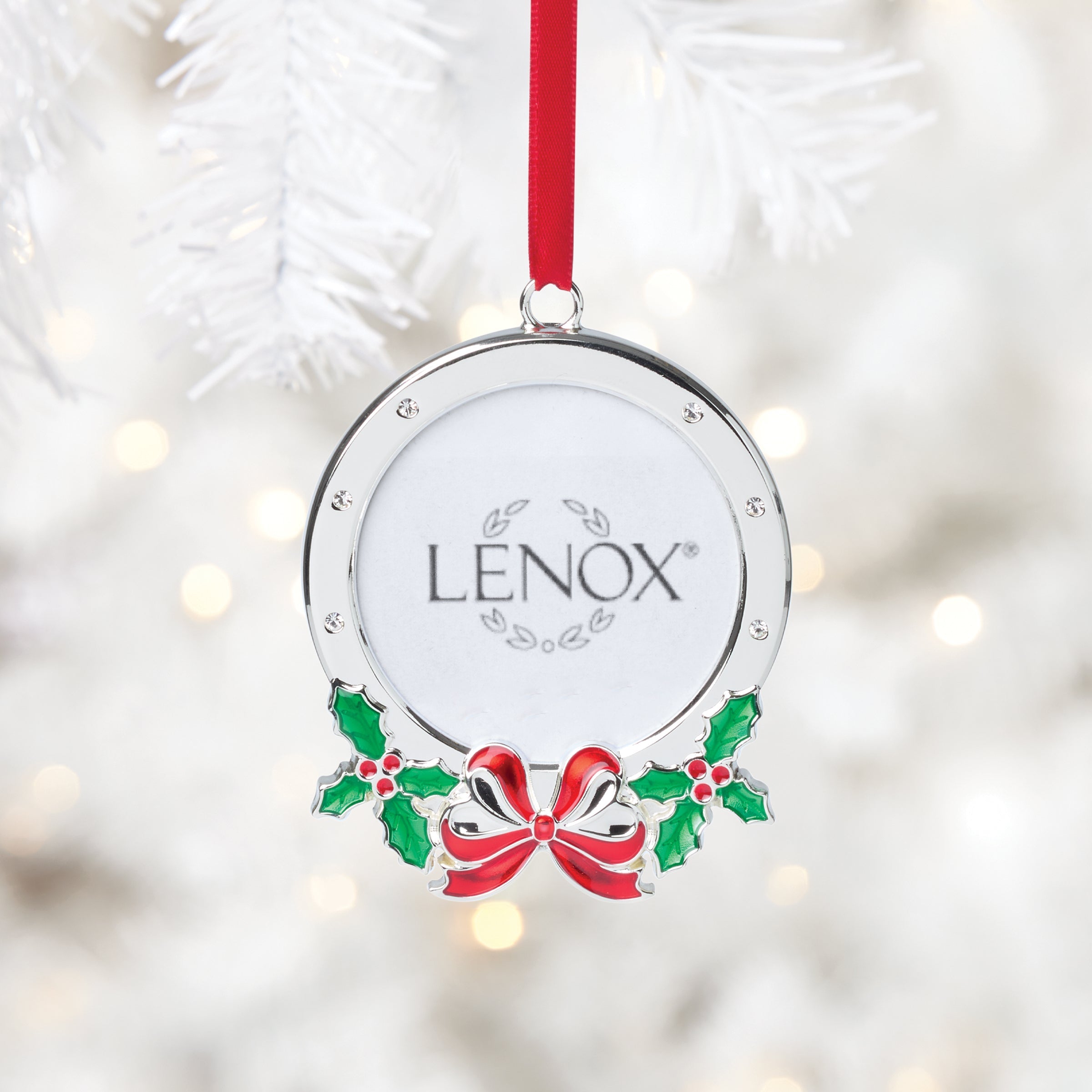 Holly Frame Silverplate Ornament - Image 4