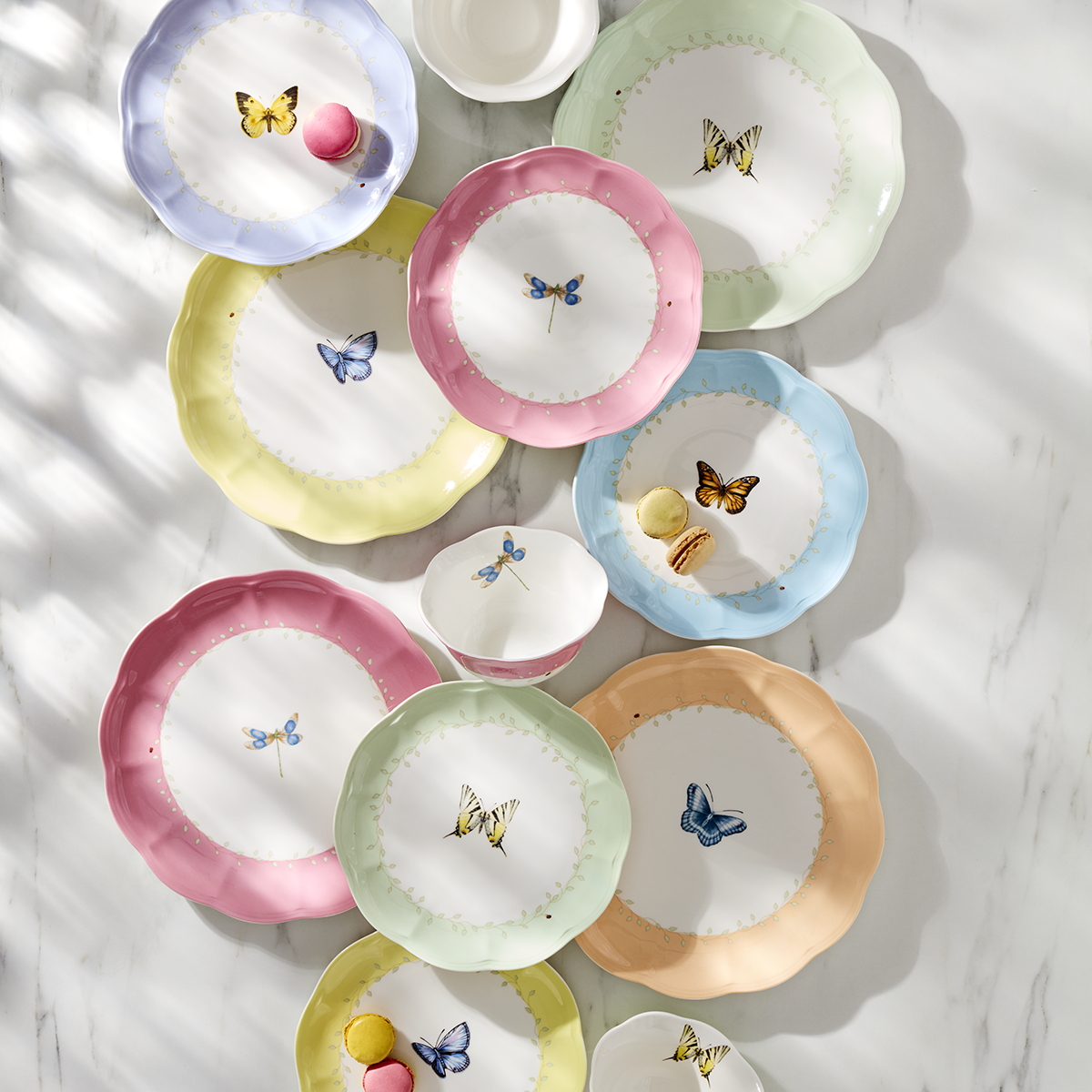 Butterfly Meadow Colors 18-Piece Dinnerware Set - Image 3