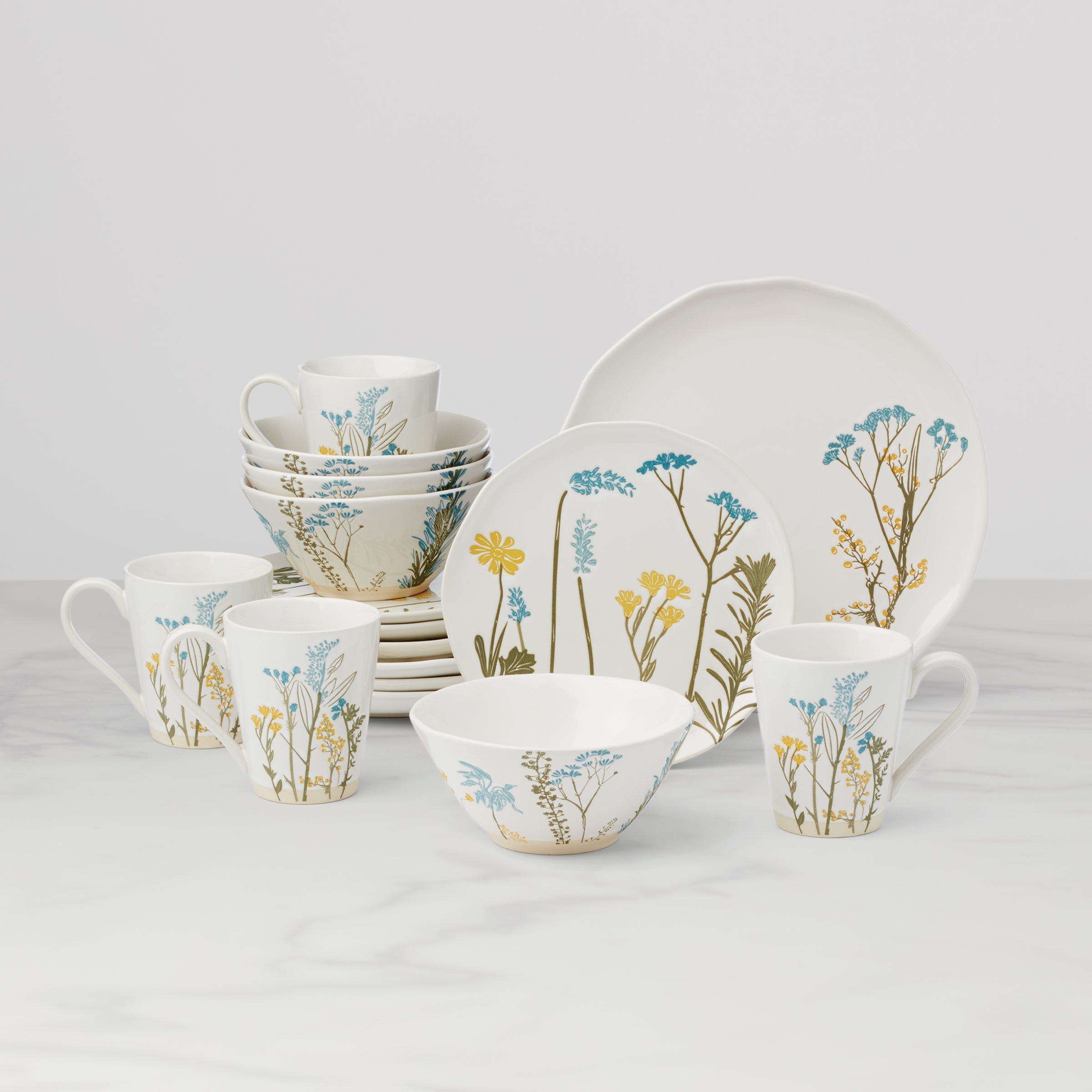 Wildflowers 16-Piece Dinnerware Set