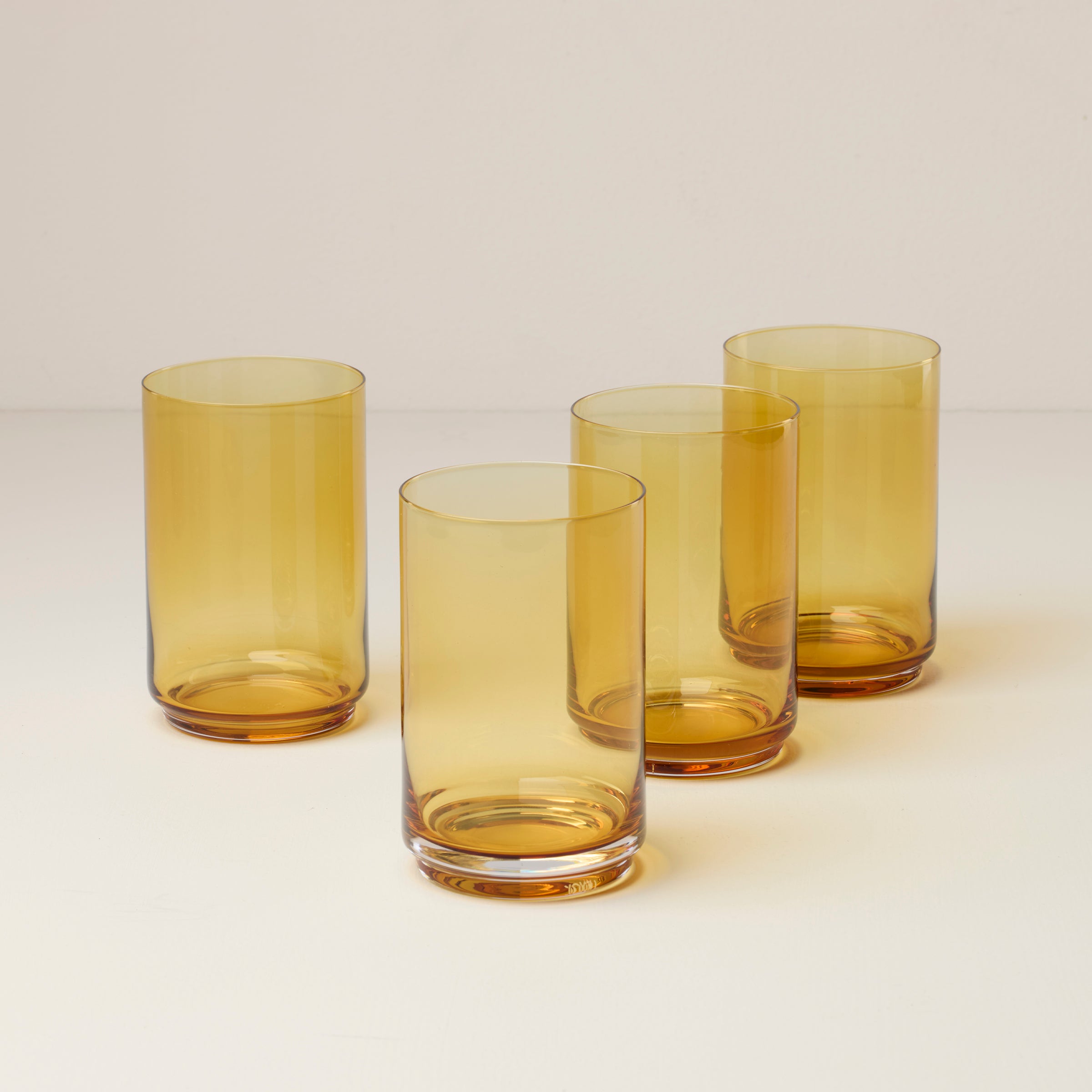 Tuscany Classics Stackable Amber Coolers - Set Of 4